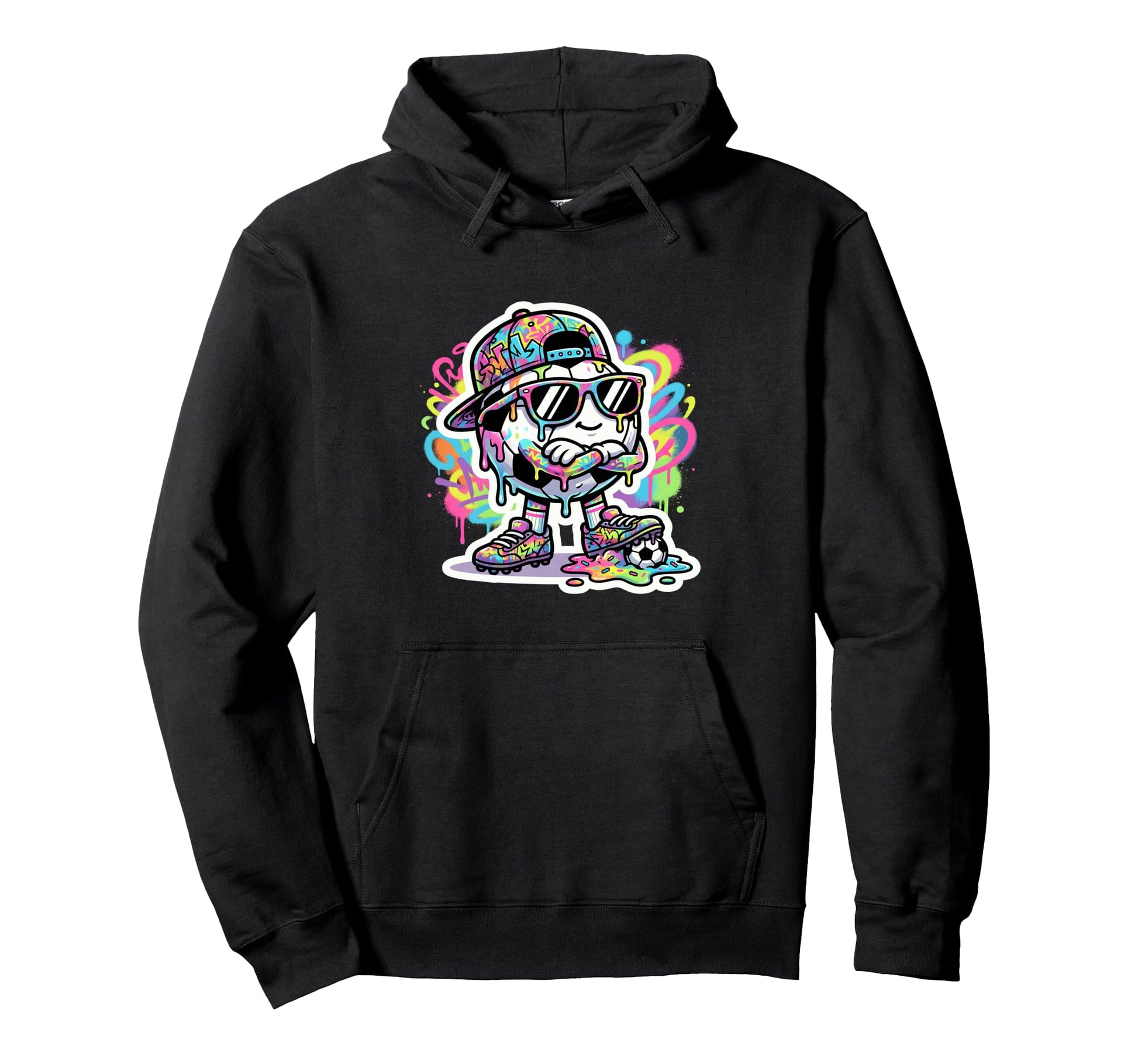 Soccer Ice Cream Drip Soccer Stuff Hoodie - Minimalist Print Men Women - T-Shirt, Sweatshirt, Hoodie