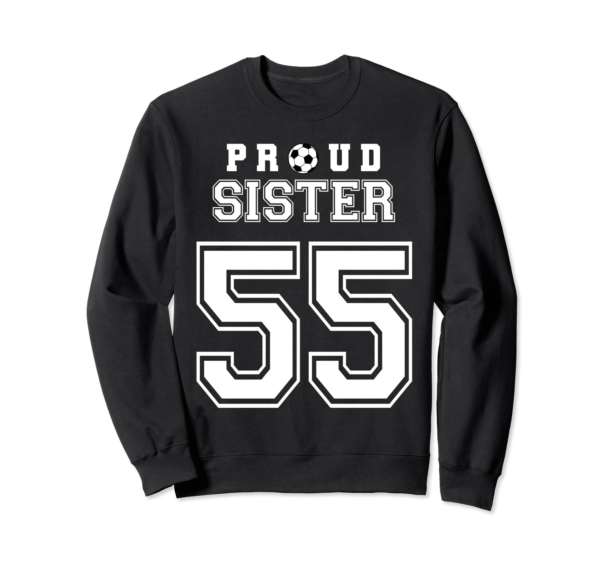 Number 55 Custom Proud Soccer Futbol Sweatshirt - Graphic Print Men Women - T-Shirt, Sweatshirt, Hoodie