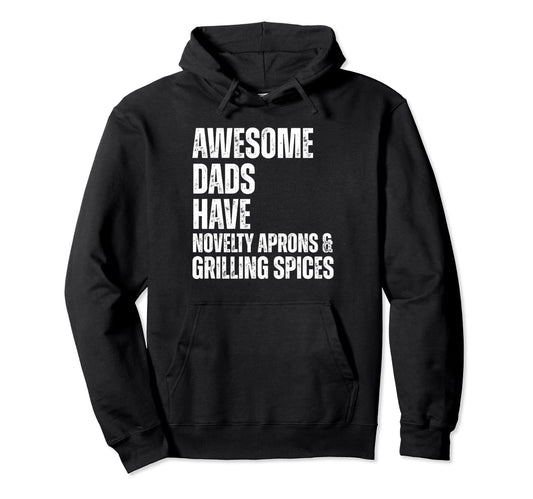 Awesome Dads Have Novelty Aprons Hoodie - Minimalist Print for Adults - T-Shirt, Sweatshirt, Hoodie
