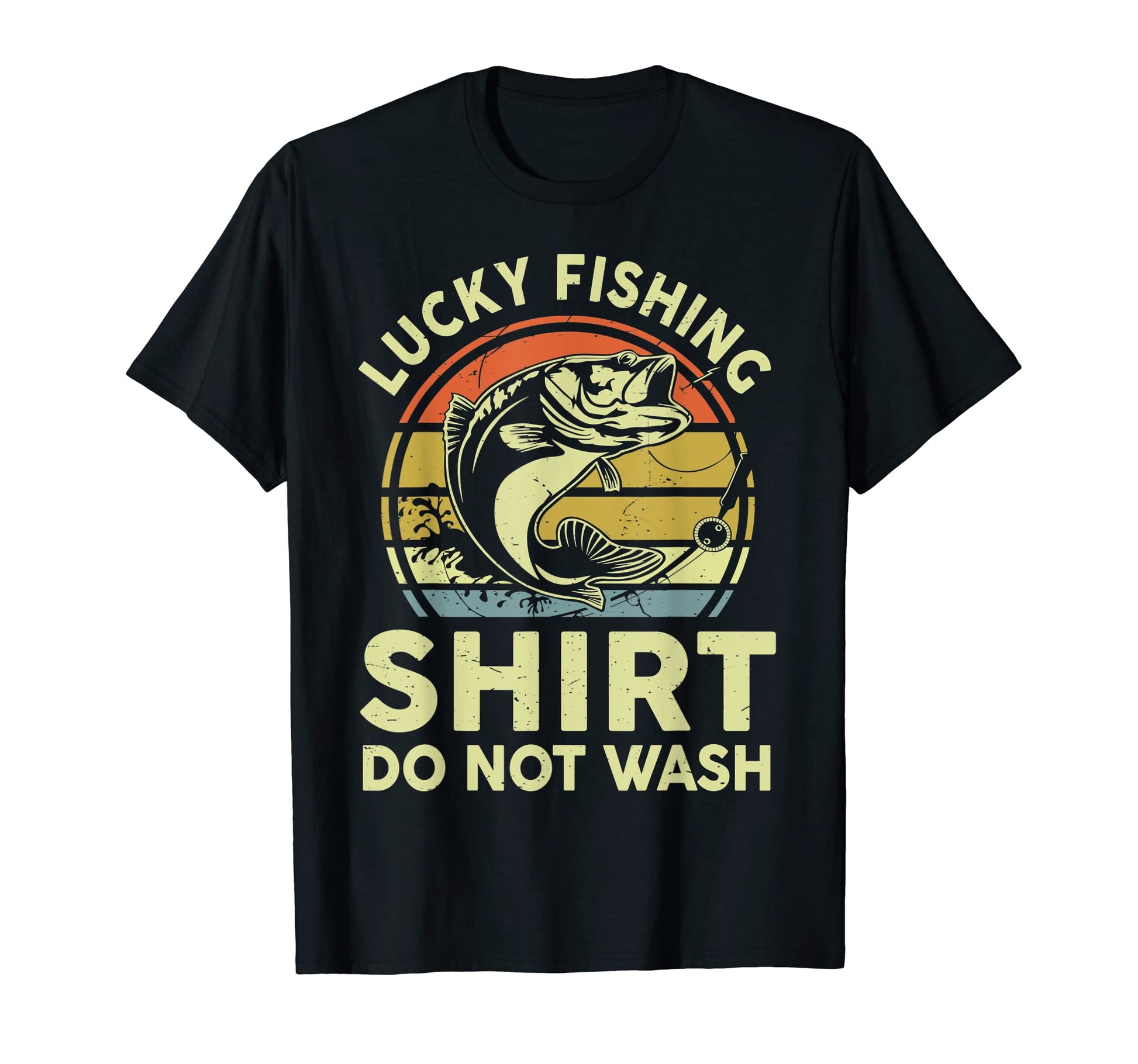Mens Lucky Fishing Do Not Wash Funny T-Shirt - Trendy Graphic Men Women - T-Shirt, Sweatshirt, Hoodie