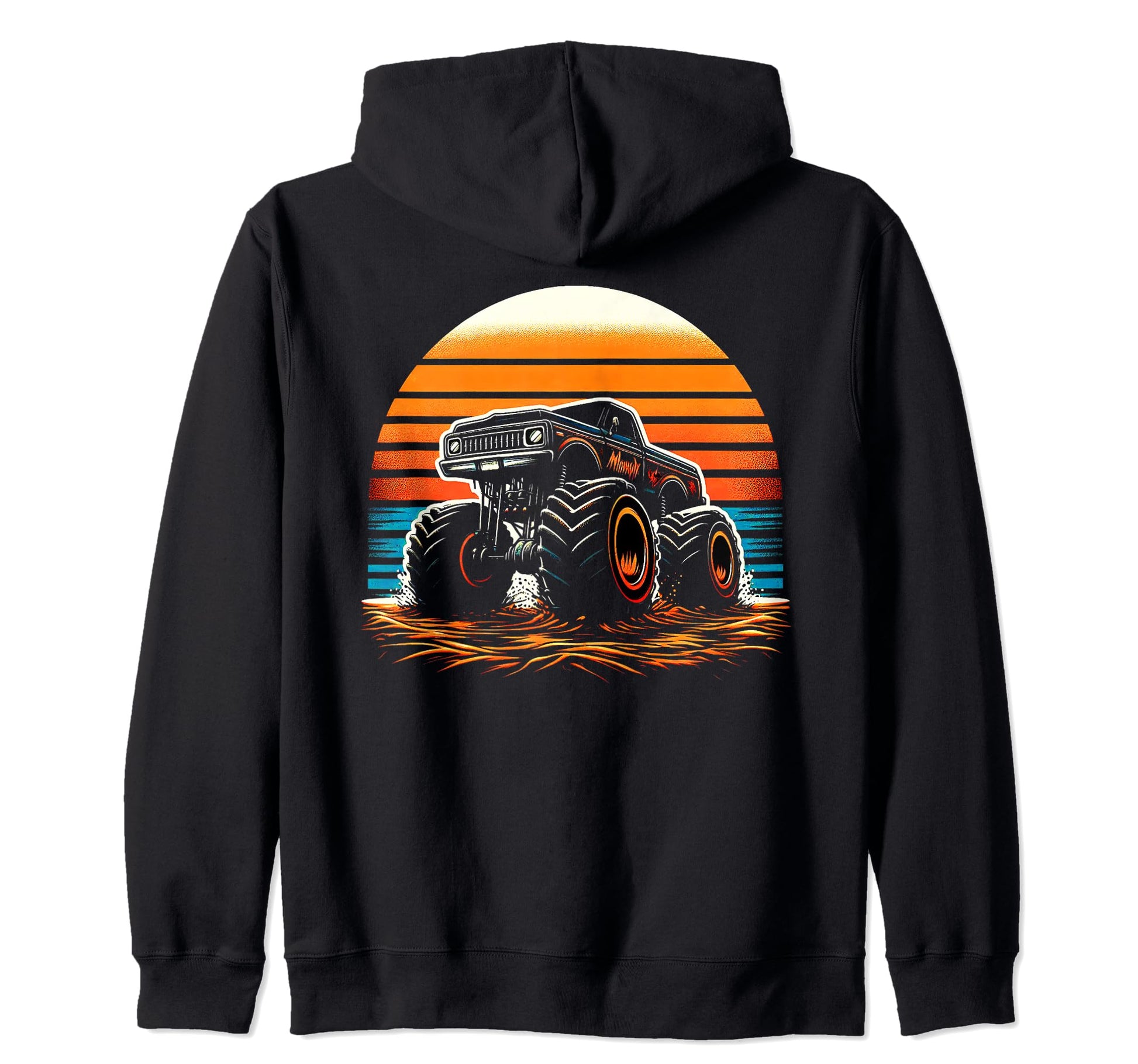 Monster Truck Dad Fathers Day Click Sweatshirt - Unique Graphic for Adults - T-Shirt, Sweatshirt, Hoodie