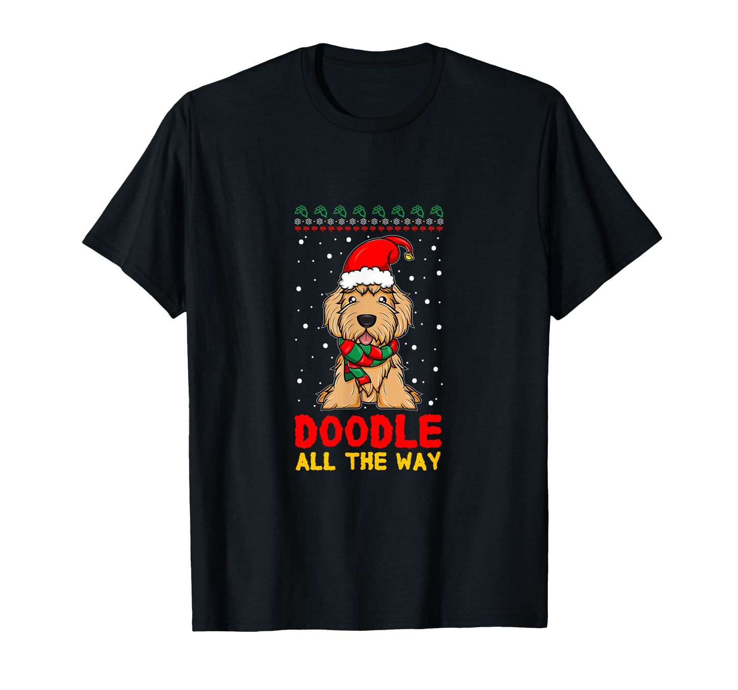 Doodle All Way Funny Goldendoodle T-Shirt - Unique Graphic for Adults - T-Shirt, Sweatshirt, Hoodie