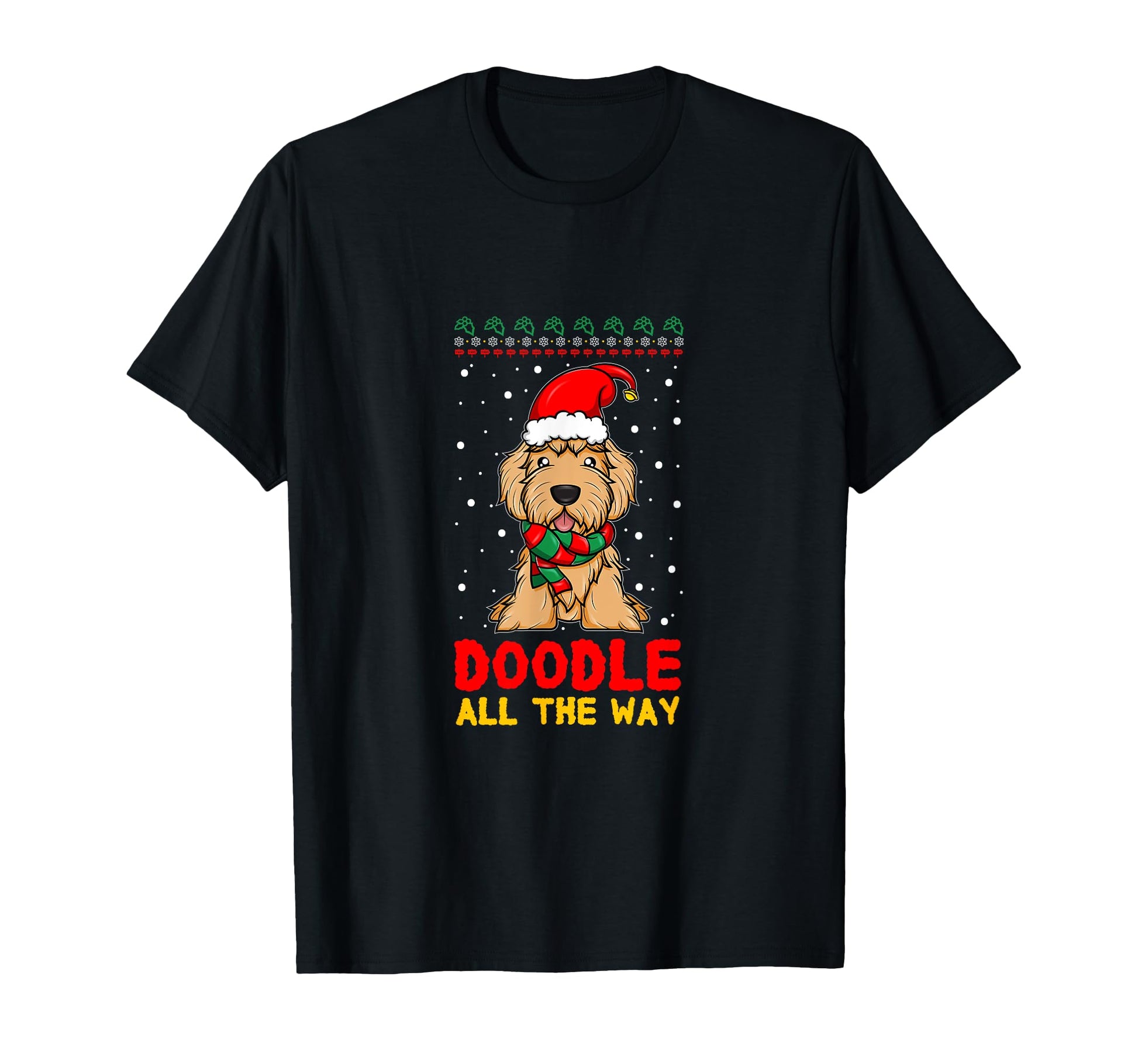 Doodle All Way Funny Goldendoodle T-Shirt - Unique Graphic for Adults - T-Shirt, Sweatshirt, Hoodie