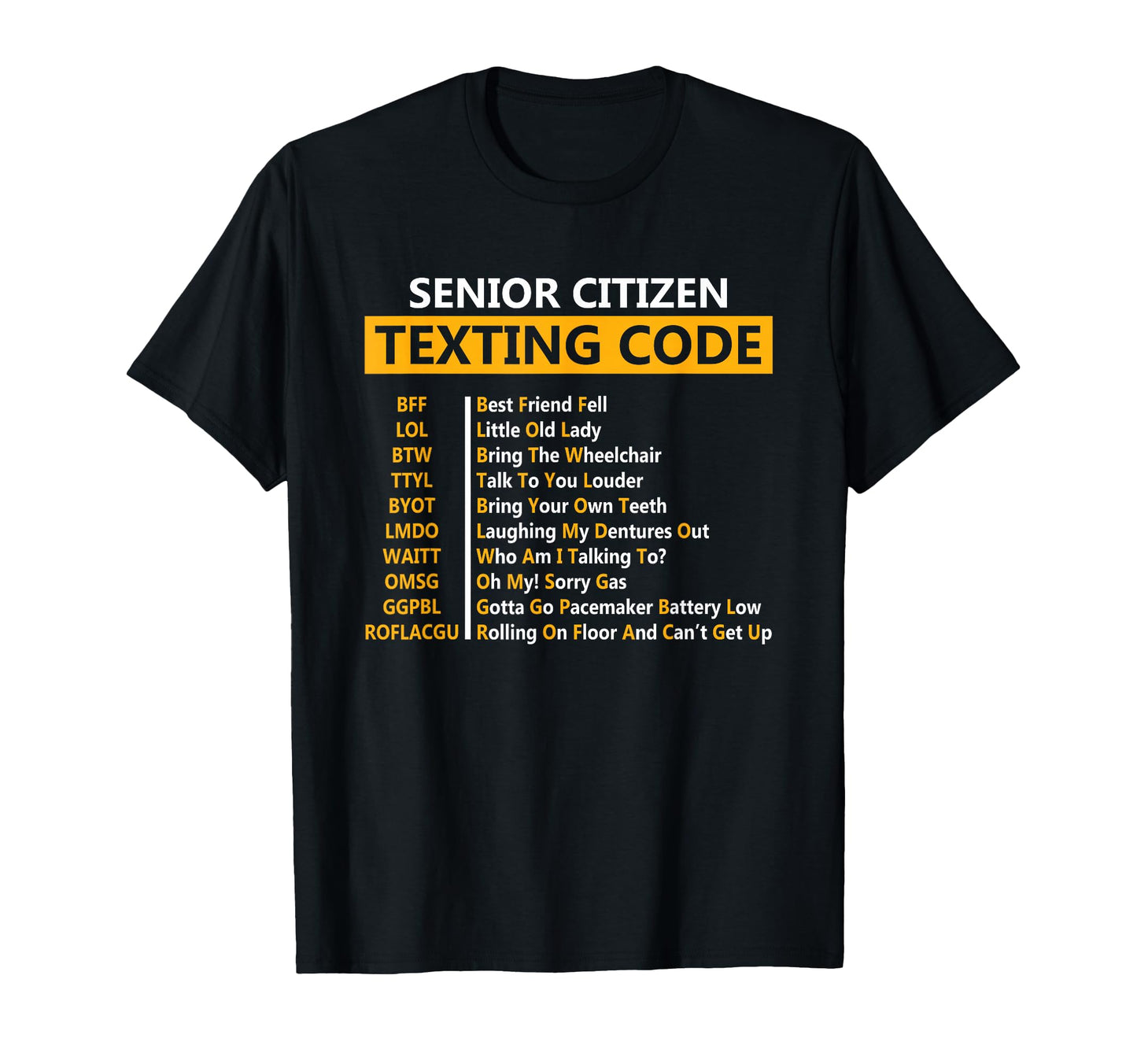 Funny Senior Citizens Texting Code T-Shirt - Aesthetic Graphic for Adults - T-Shirt, Sweatshirt, Hoodie
