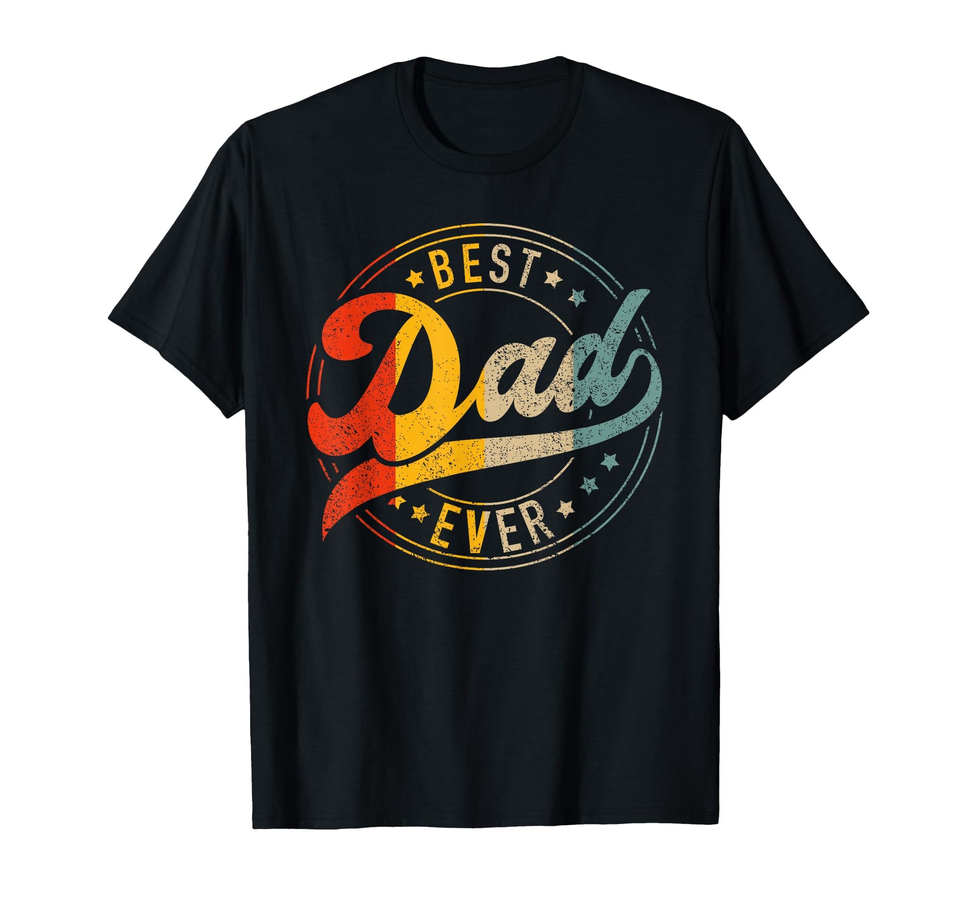 Best Dad Ever Colors Fathers Day T-Shirt - Graphic Print for Adults - T-Shirt, Sweatshirt, Hoodie