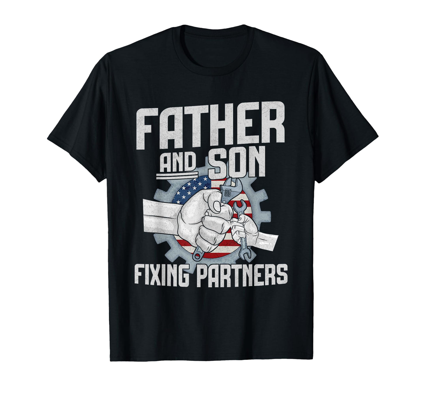Father And Son Fixing Partners T-Shirt - Minimalist Print Men Women - T-Shirt, Sweatshirt, Hoodie