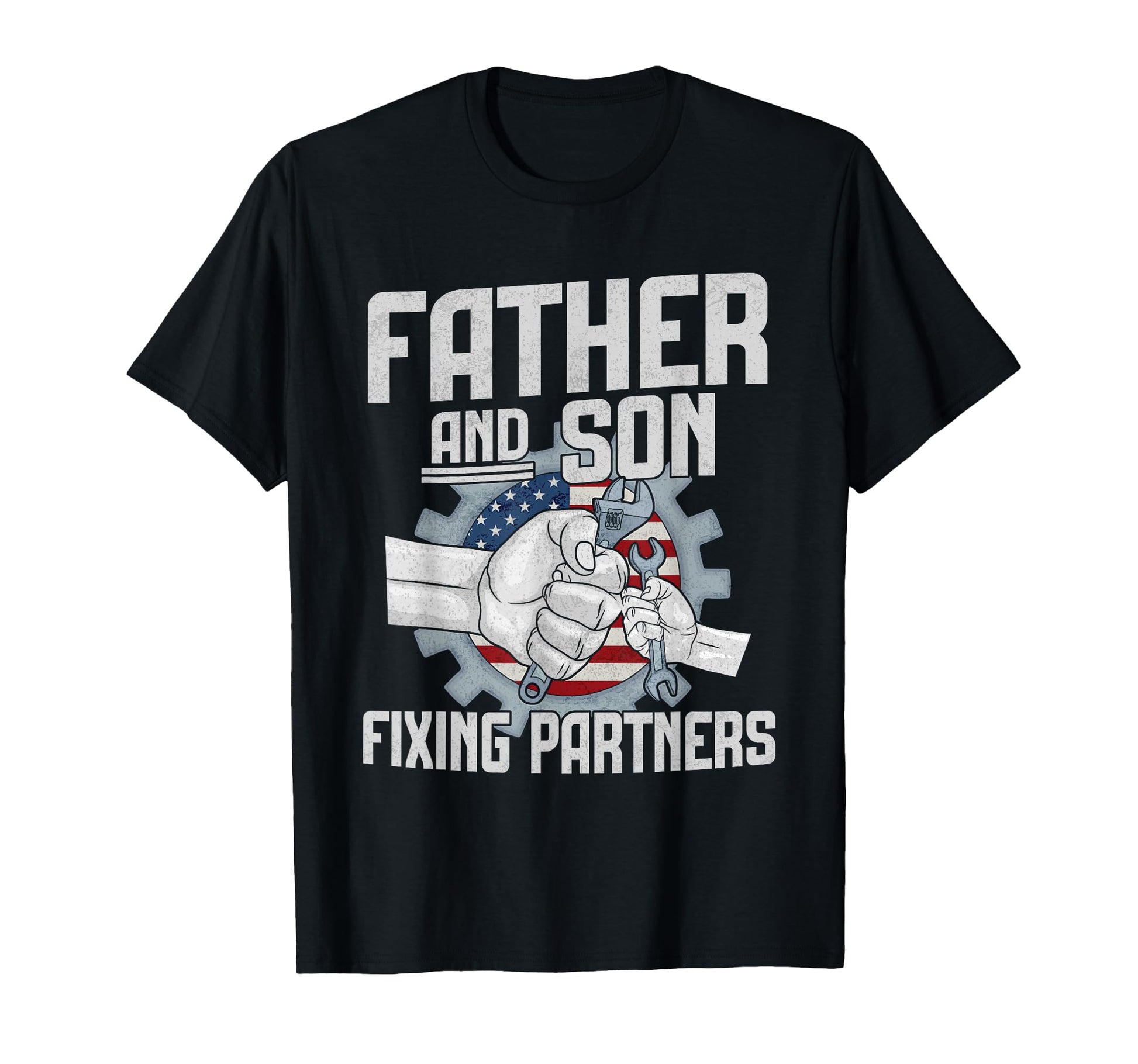 Father And Son Fixing Partners T-Shirt - Minimalist Print Men Women - T-Shirt, Sweatshirt, Hoodie