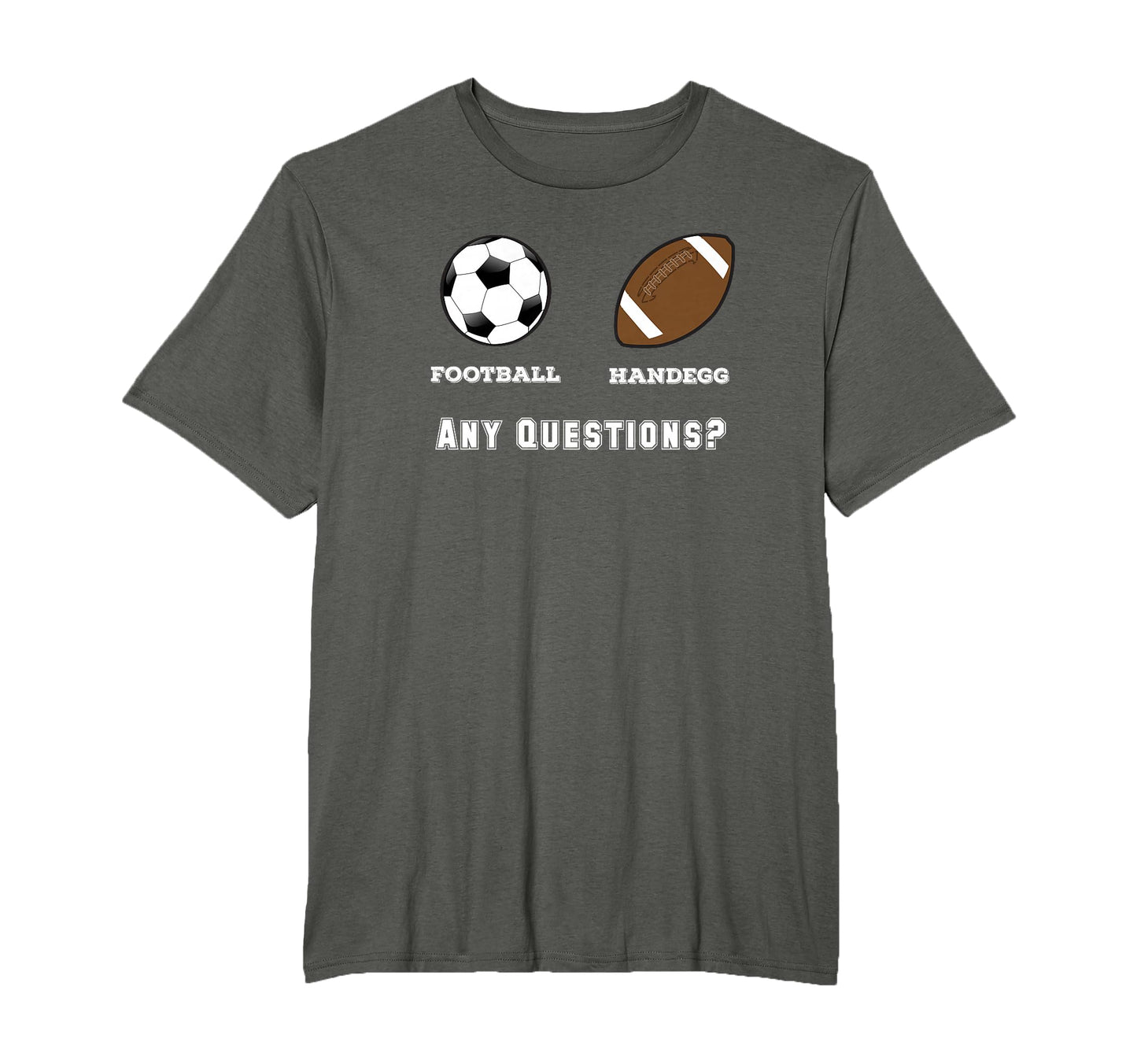 Handegg Vs Football And Soccer Funny T-Shirt - Minimalist Print Unisex - T-Shirt, Sweatshirt, Hoodie