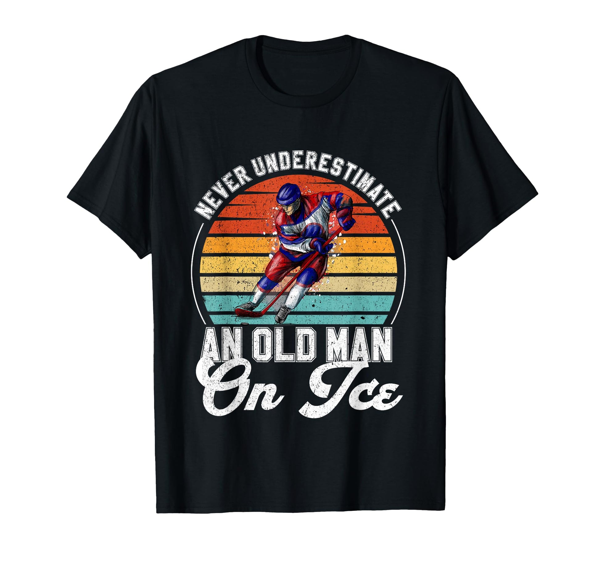 Hockey Dad Hockey Player Gift T-Shirt - Casual Everyday Wear Men Women - T-Shirt, Sweatshirt, Hoodie