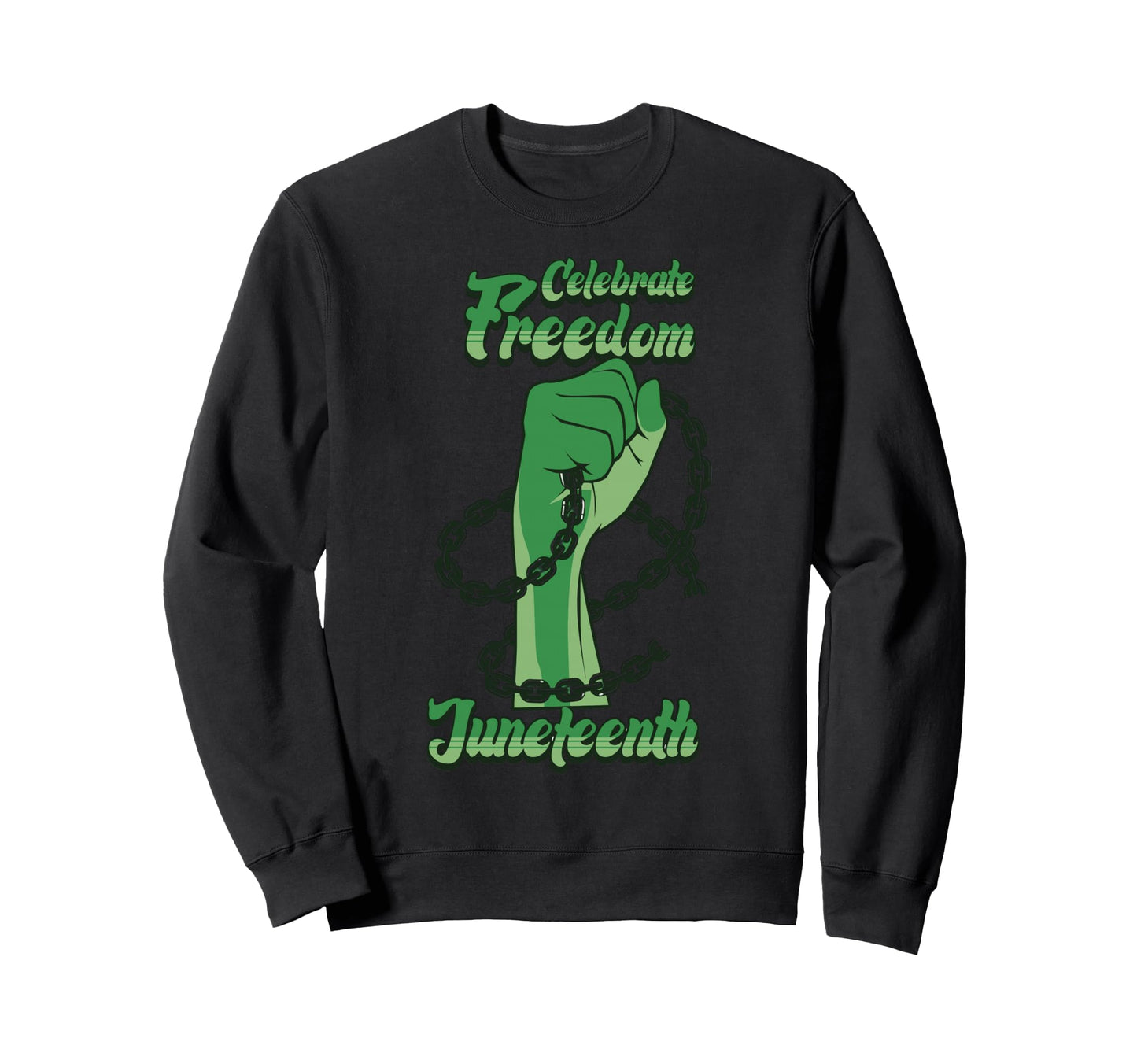 Juneteenth Melanin Black Dad Brown Skin Sweatshirt - Unique Graphic Unisex - T-Shirt, Sweatshirt, Hoodie