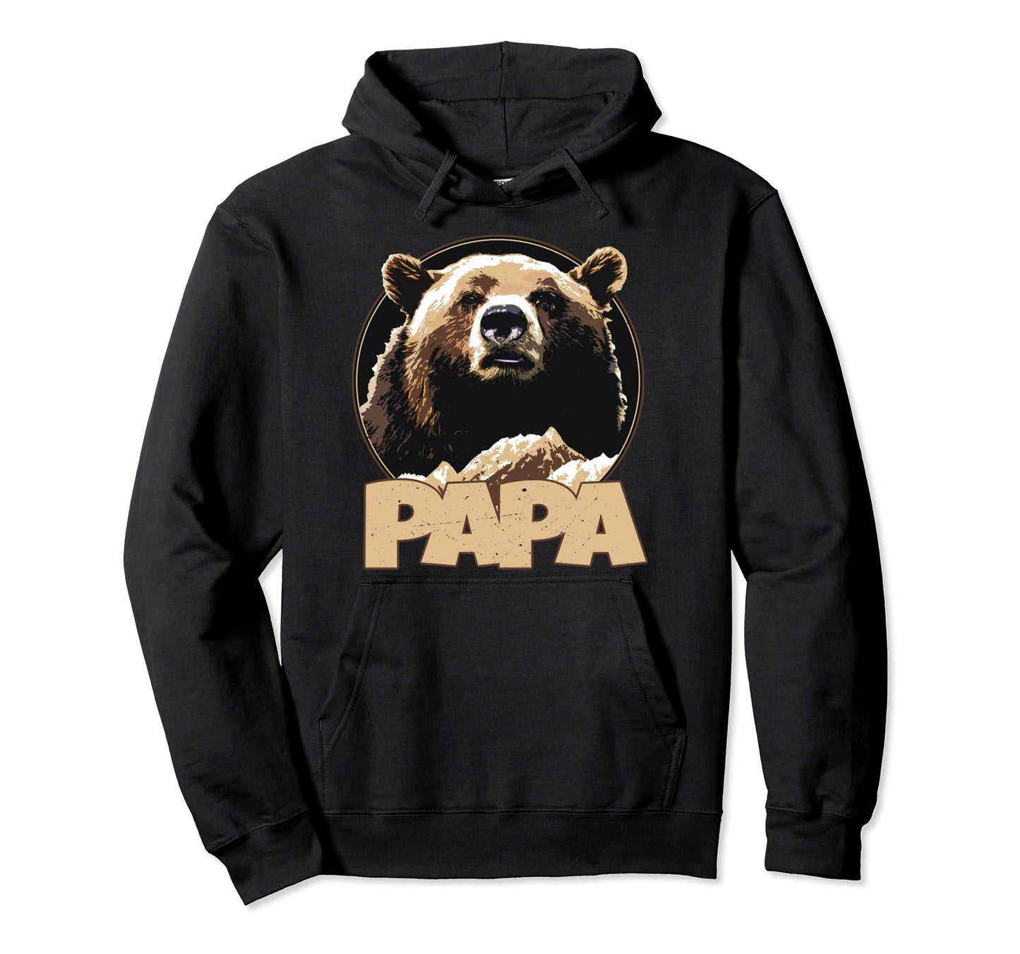 Mens Papa Bear Daddy Bear Grizzly Dad To Be Hoodie - Trendy Graphic Unisex - T-Shirt, Sweatshirt, Hoodie