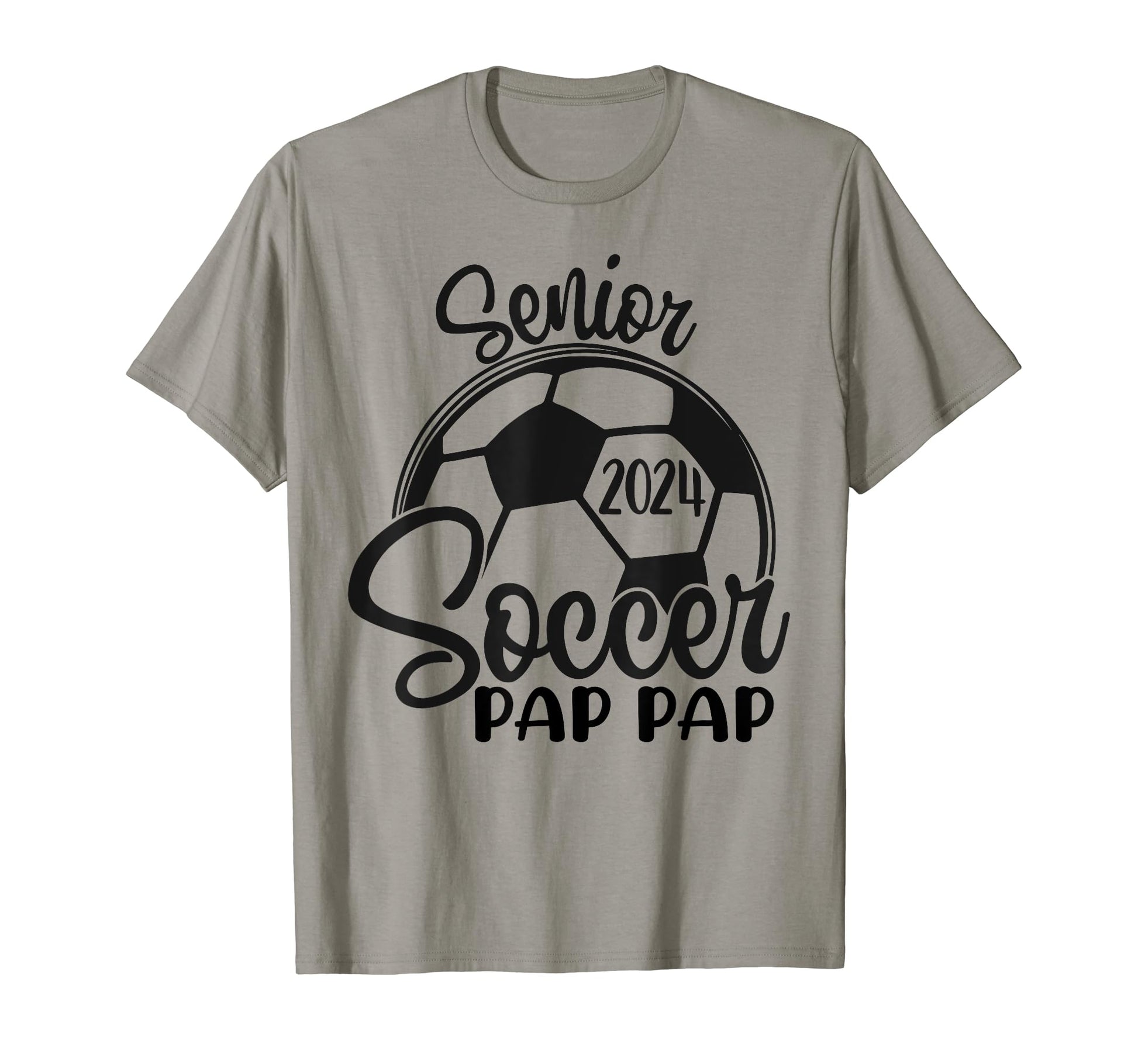 Senior Soccer Pap Pap 2024 Class 2024 T-Shirt - Trendy Graphic Unisex - T-Shirt, Sweatshirt, Hoodie