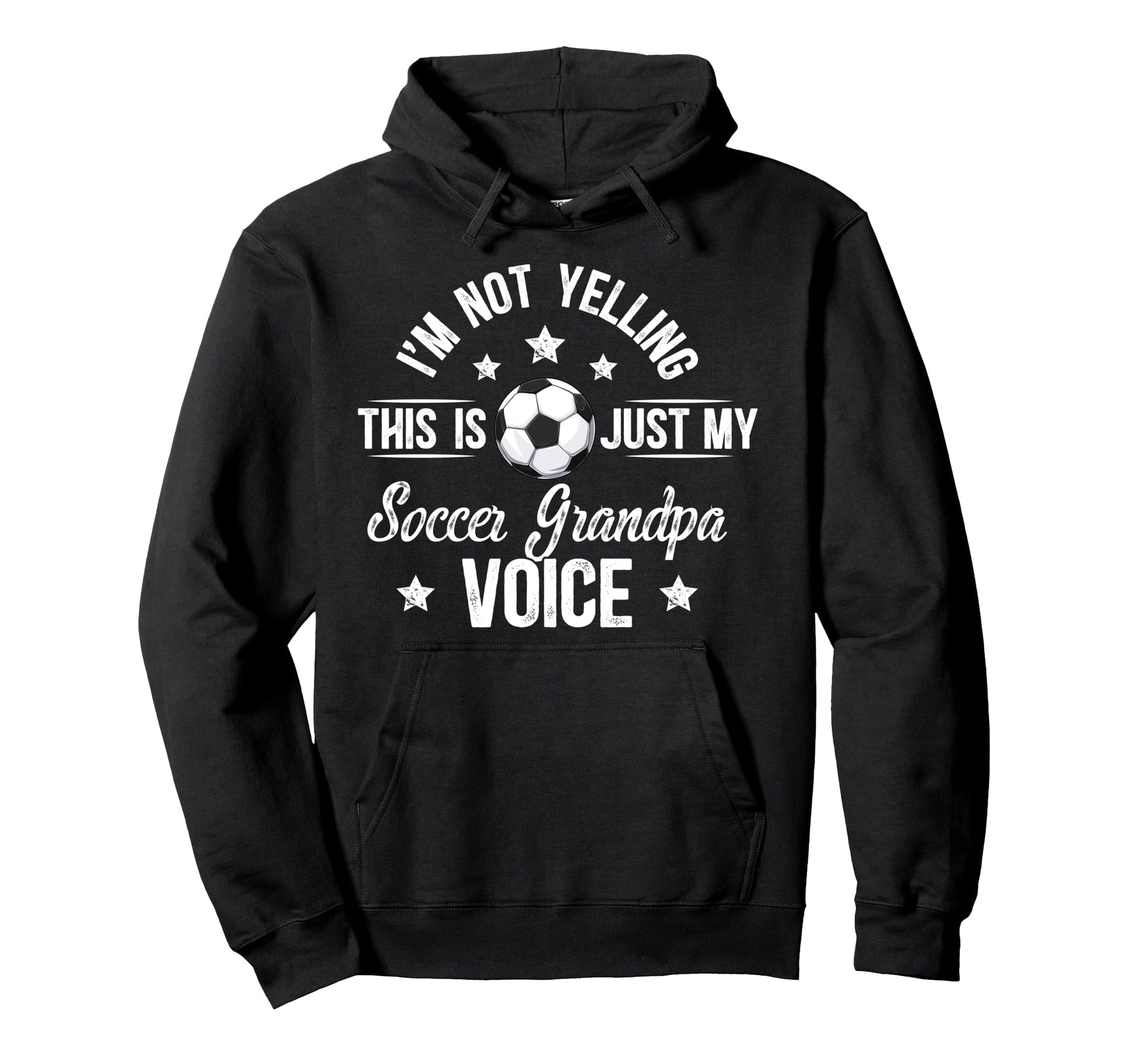 My Soccer Grandpa Voice Soccer Player Hoodie - Trendy Graphic for Adults - T-Shirt, Sweatshirt, Hoodie