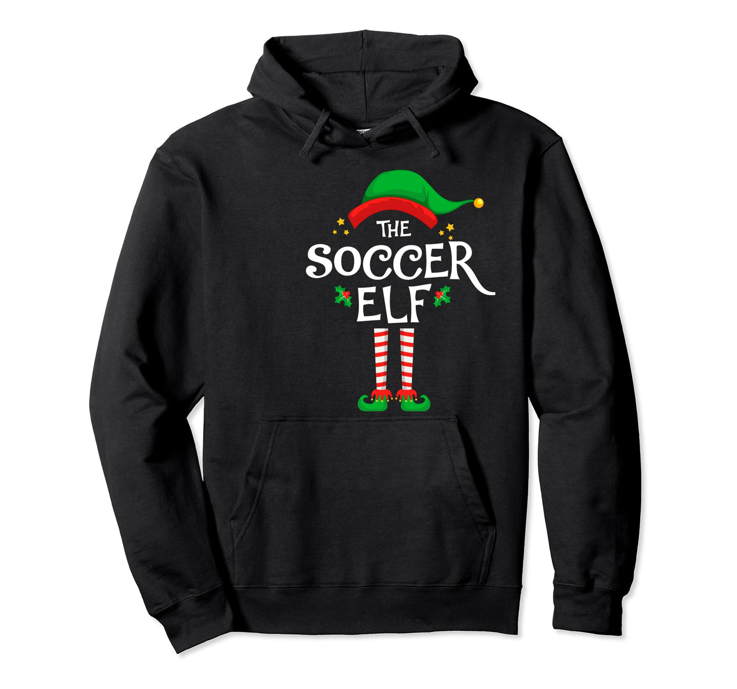 Soccer Elf Family Matching Group Hoodie - Minimalist Print for Adults - T-Shirt, Sweatshirt, Hoodie