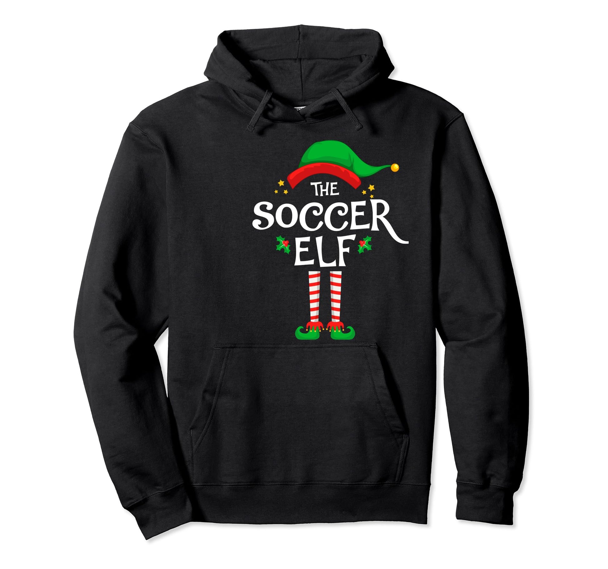 Soccer Elf Family Matching Group Hoodie - Minimalist Print for Adults - T-Shirt, Sweatshirt, Hoodie