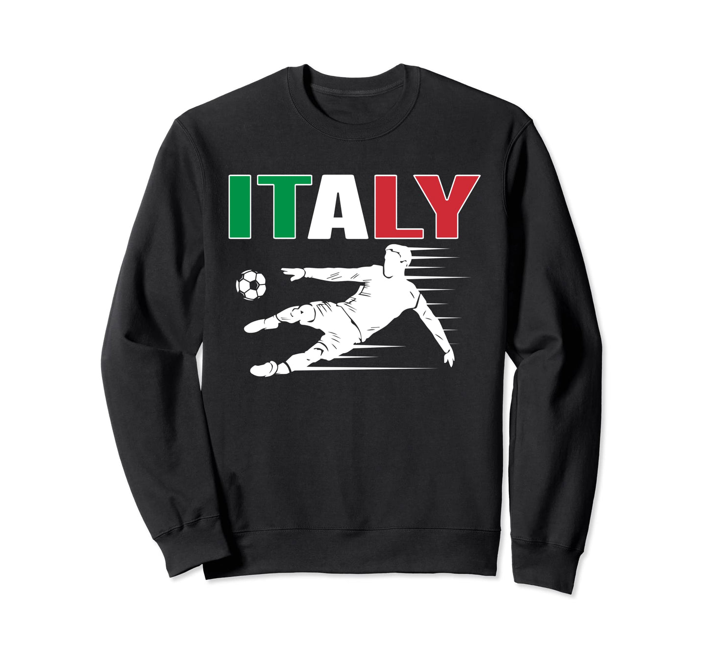 Italy Soccer Fans Jersey Sweatshirt - Casual Everyday Wear for Adults - T-Shirt, Sweatshirt, Hoodie