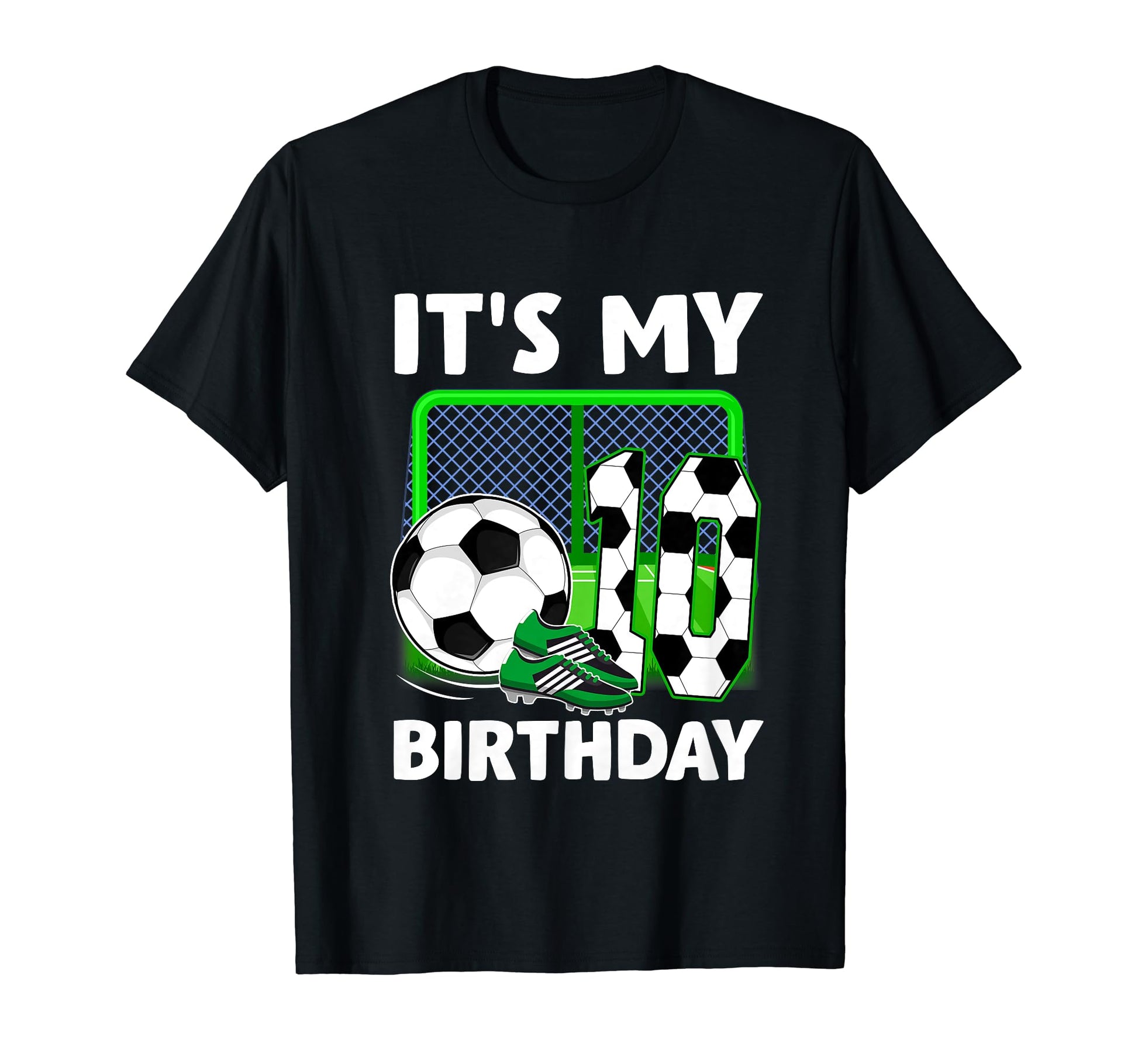 Its My 10Th Soccer Party 10 Year Old T-Shirt - Streetwear Style Unisex - T-Shirt, Sweatshirt, Hoodie