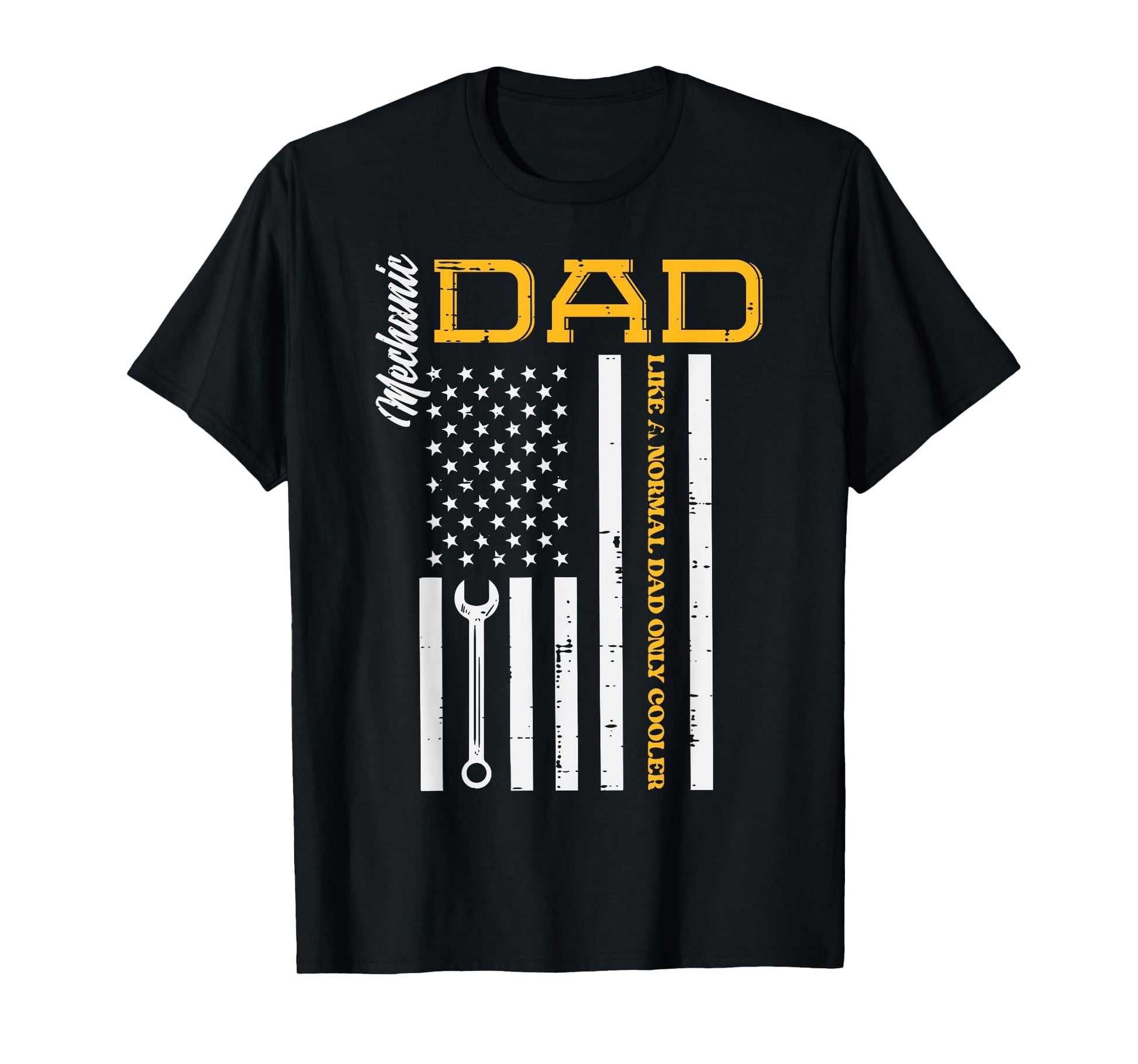 Mechanic Dad Like Normal Us Flag T-Shirt - Graphic Print for Adults - T-Shirt, Sweatshirt, Hoodie