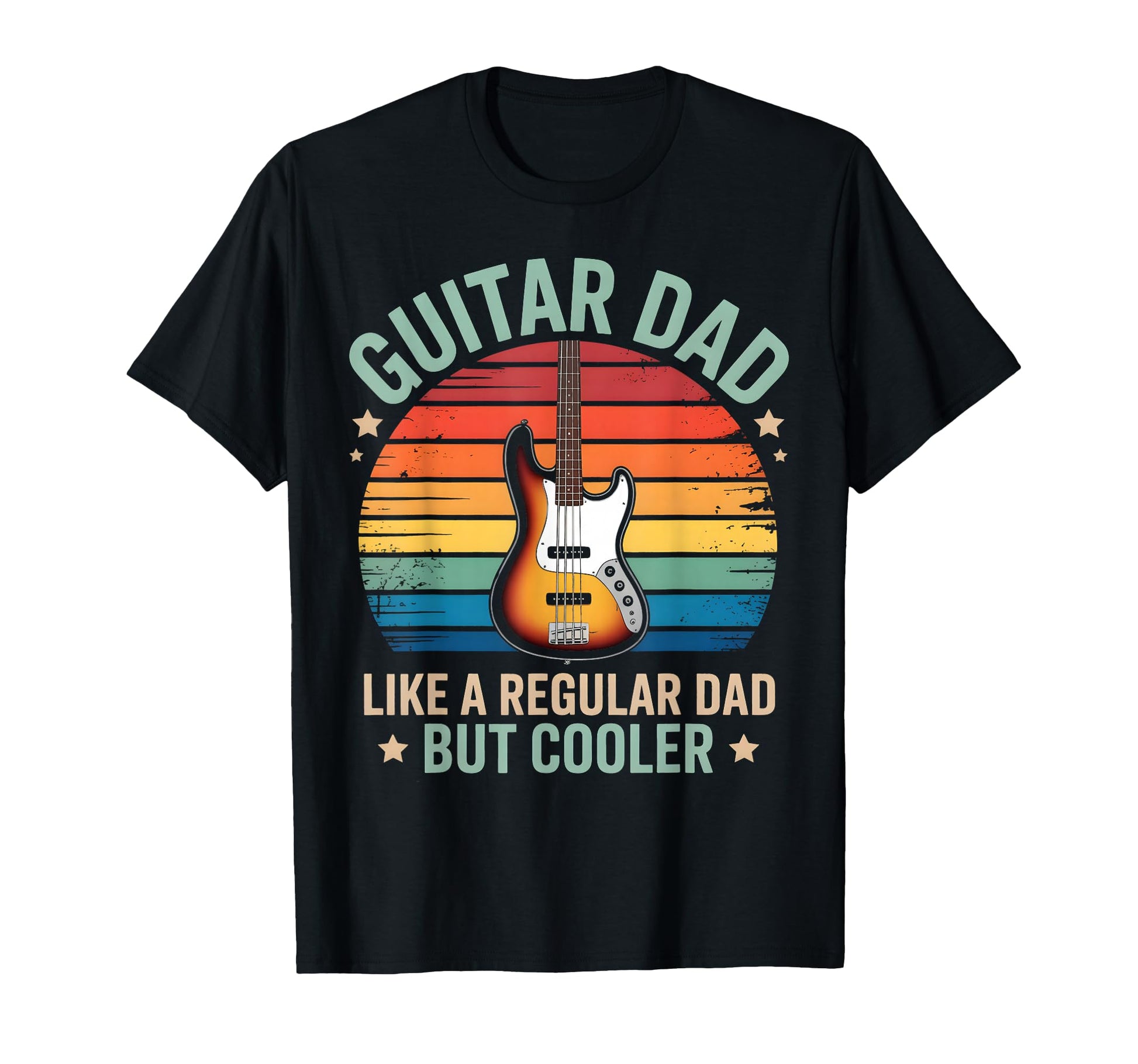 Fathers Day Guitar Dad Like Regular T-Shirt - Minimalist Print Men Women - T-Shirt, Sweatshirt, Hoodie