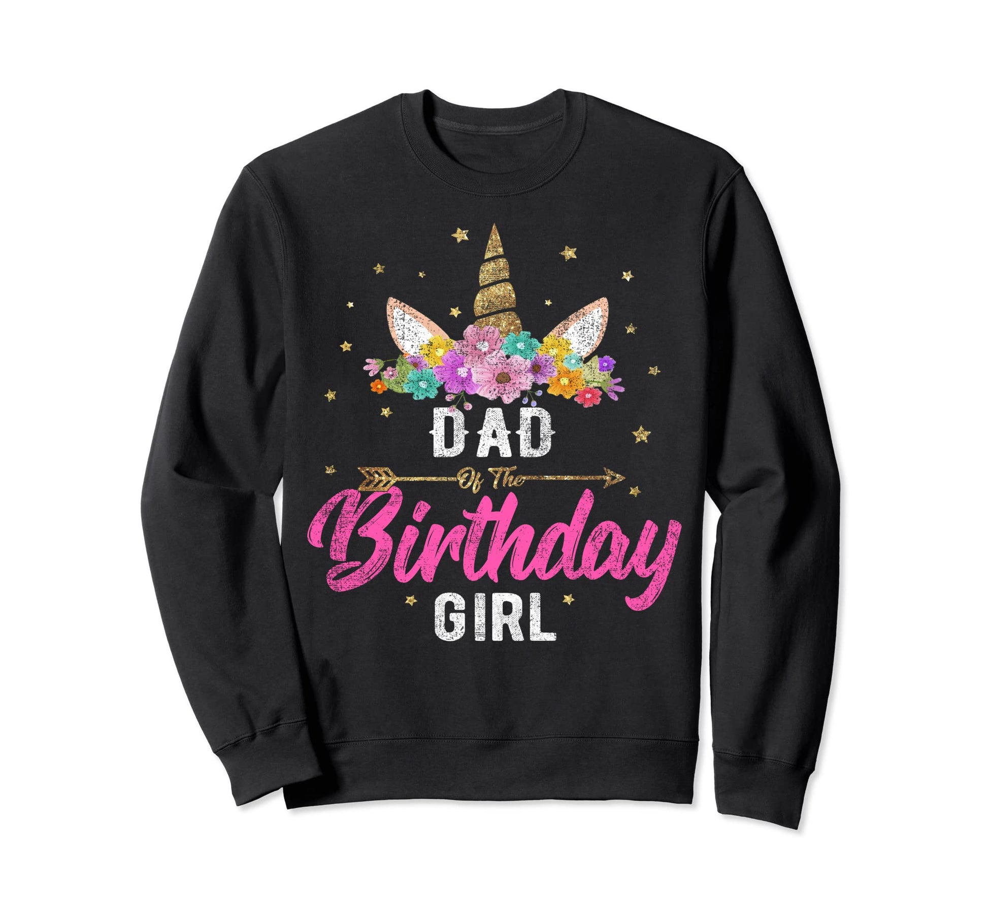 Unicorn Birthday Dad Birthday Gift Sweatshirt - Minimalist Print Men Women - T-Shirt, Sweatshirt, Hoodie