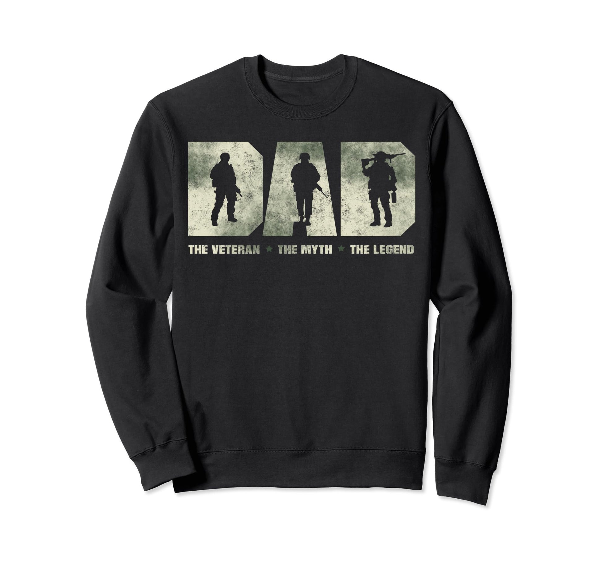 Dad Veteran Fathers Day Sweatshirt - Casual Everyday Wear Unisex - T-Shirt, Sweatshirt, Hoodie