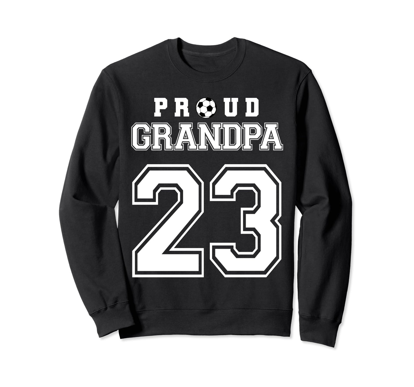 Number 23 Custom Proud Soccer Futbol Sweatshirt - Unique Graphic Unisex - T-Shirt, Sweatshirt, Hoodie