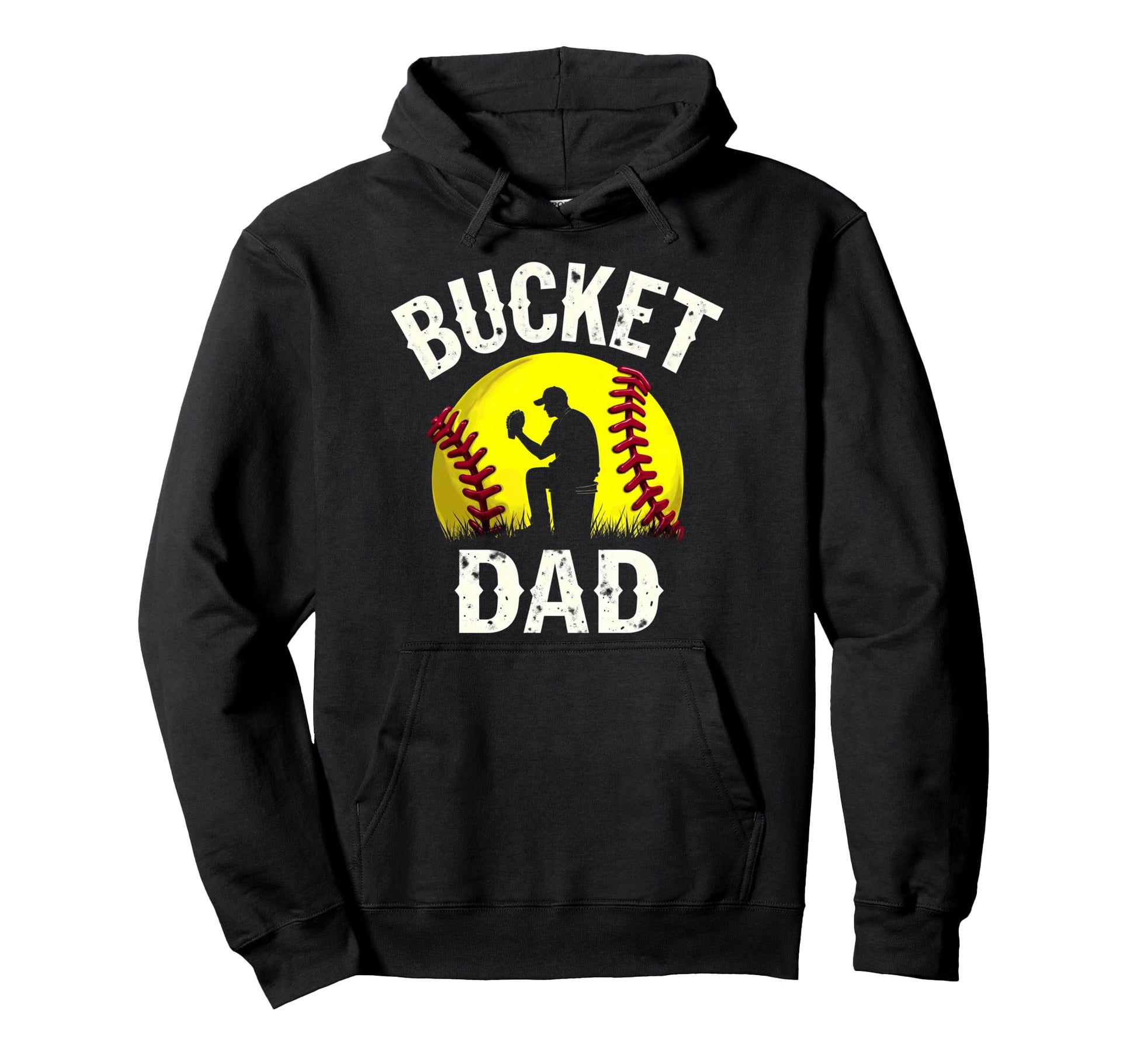 Daddy Bucket Dad Softball Hoodie - Streetwear Style Unisex - T-Shirt, Sweatshirt, Hoodie