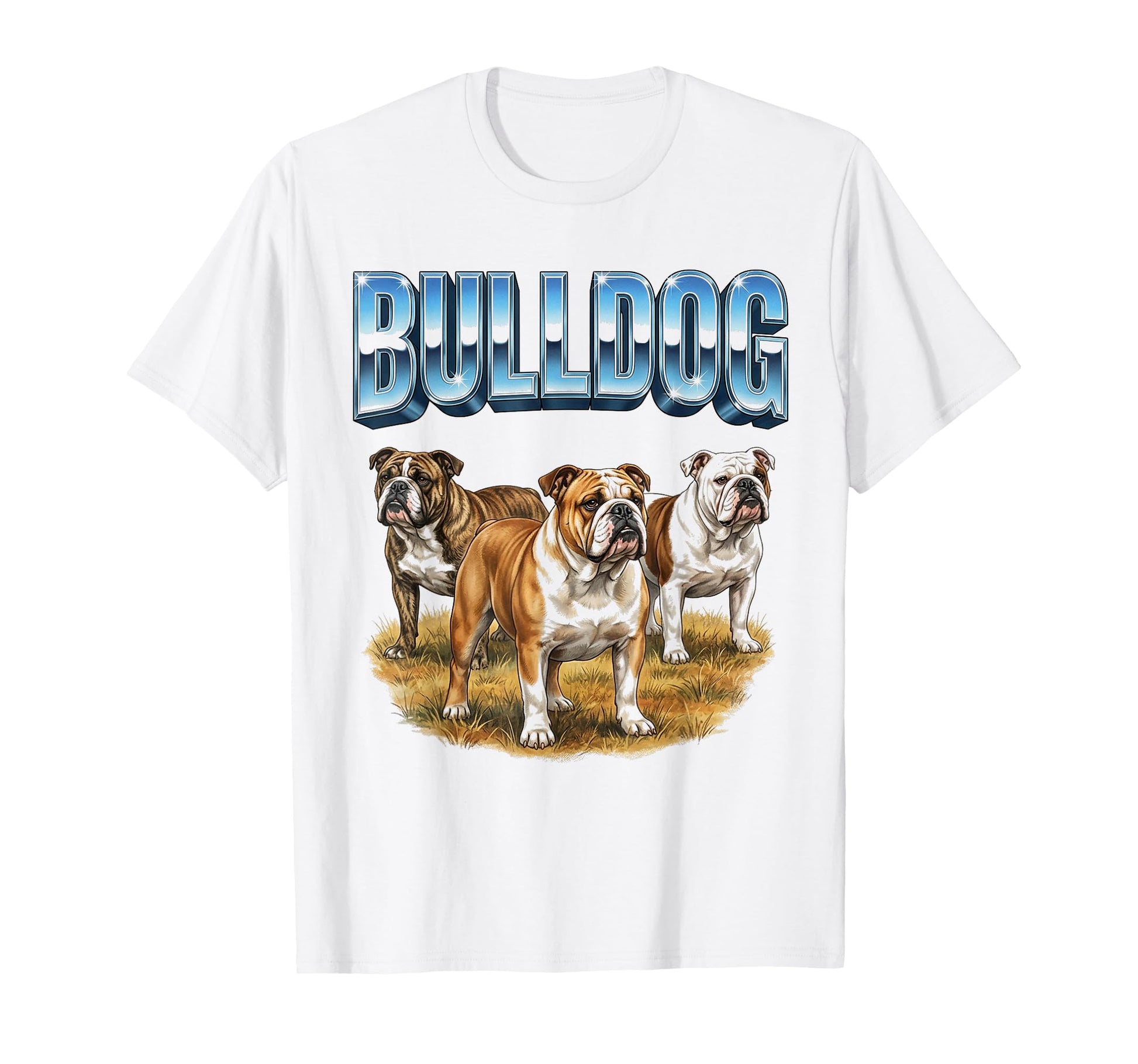Bulldog 90S Dog Lover 80S Bulldog T-Shirt - Streetwear Style for Adults - T-Shirt, Sweatshirt, Hoodie