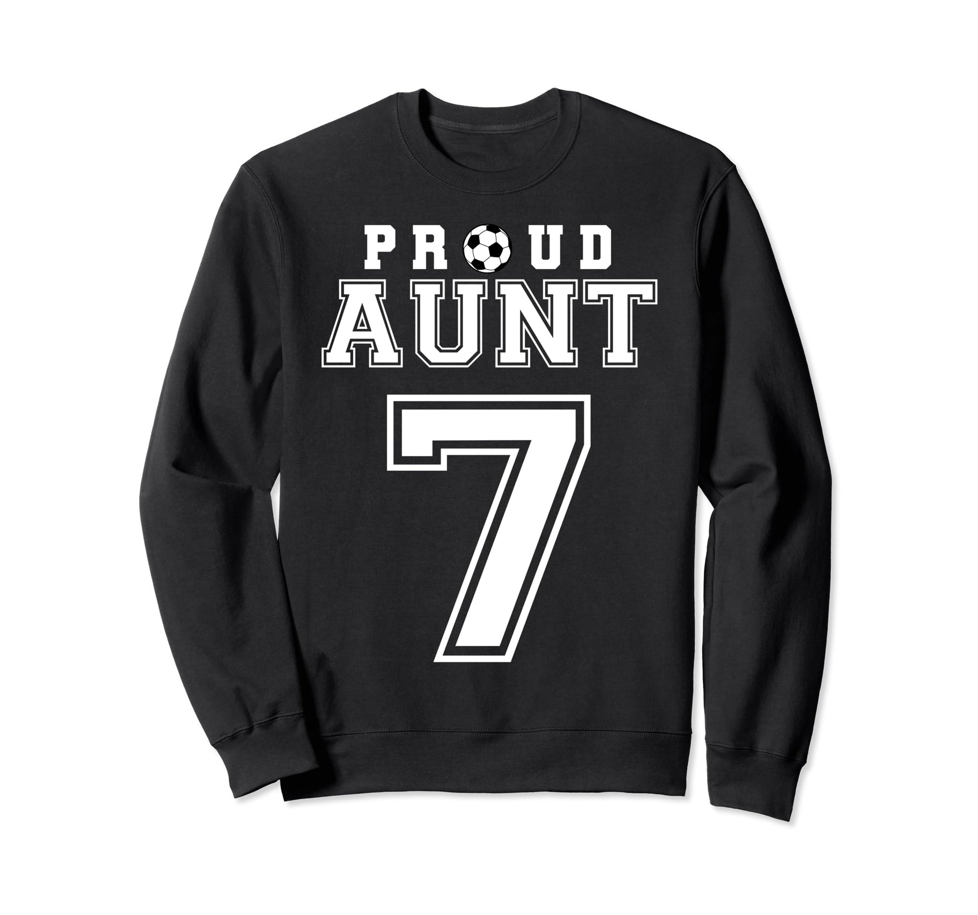 Number 7 Custom Proud Soccer Sweatshirt - Aesthetic Graphic for Adults - T-Shirt, Sweatshirt, Hoodie