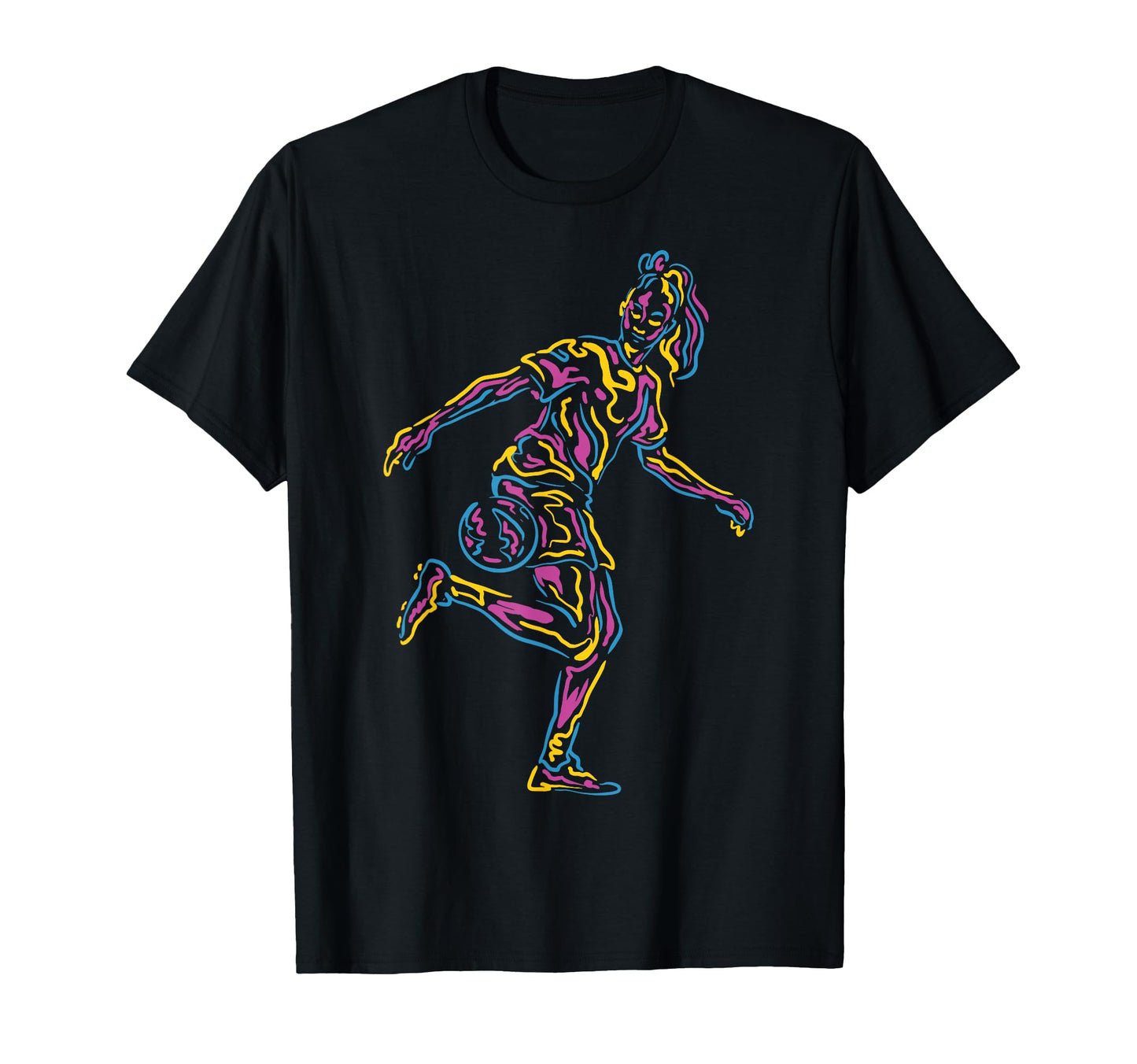 Soccer Player Motion T-Shirt - Custom Art Print Unisex - T-Shirt, Sweatshirt, Hoodie