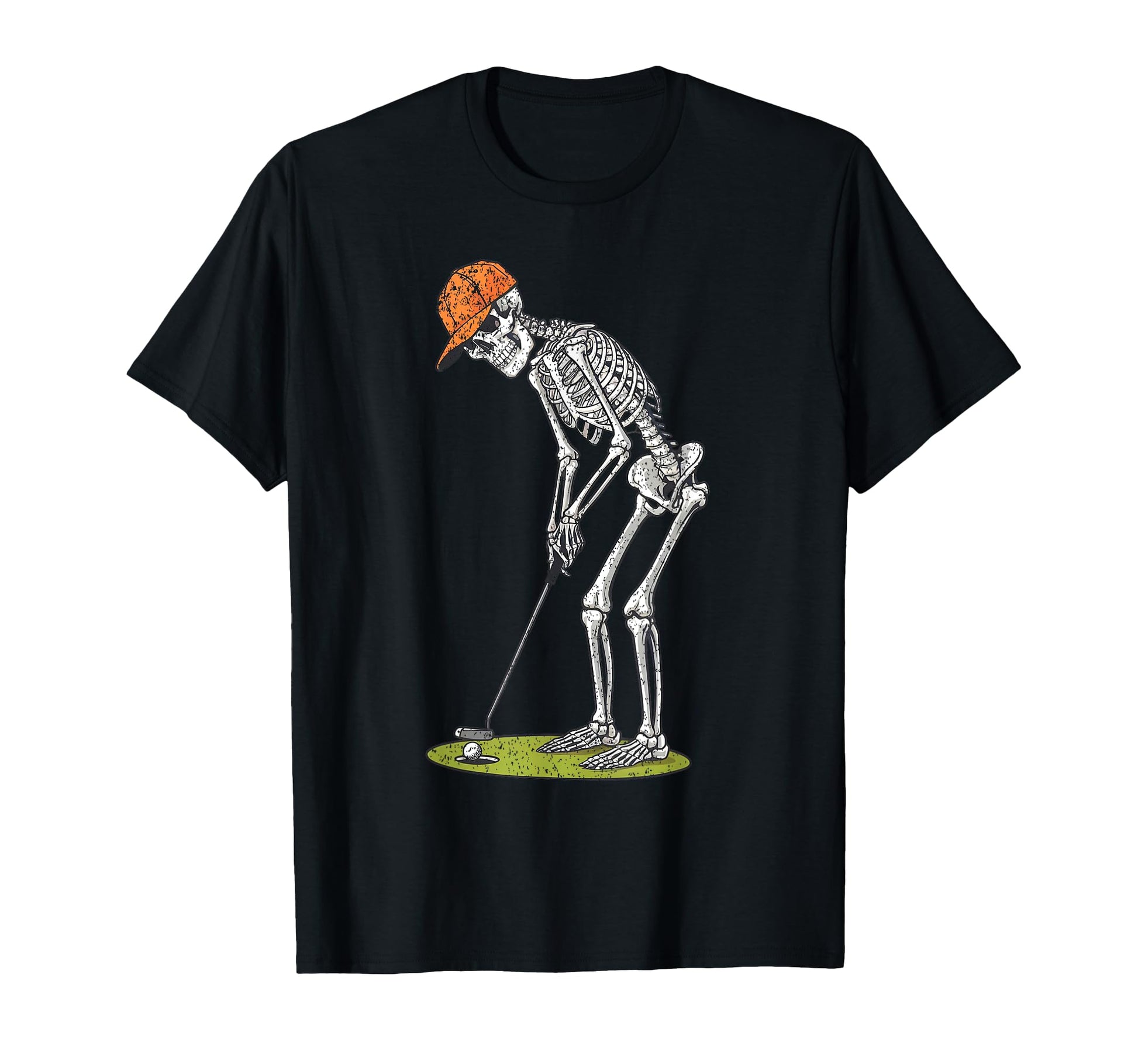 Skeleton Golf Halloween Golfer T-Shirt - Fun Novelty Design for Adults - T-Shirt, Sweatshirt, Hoodie