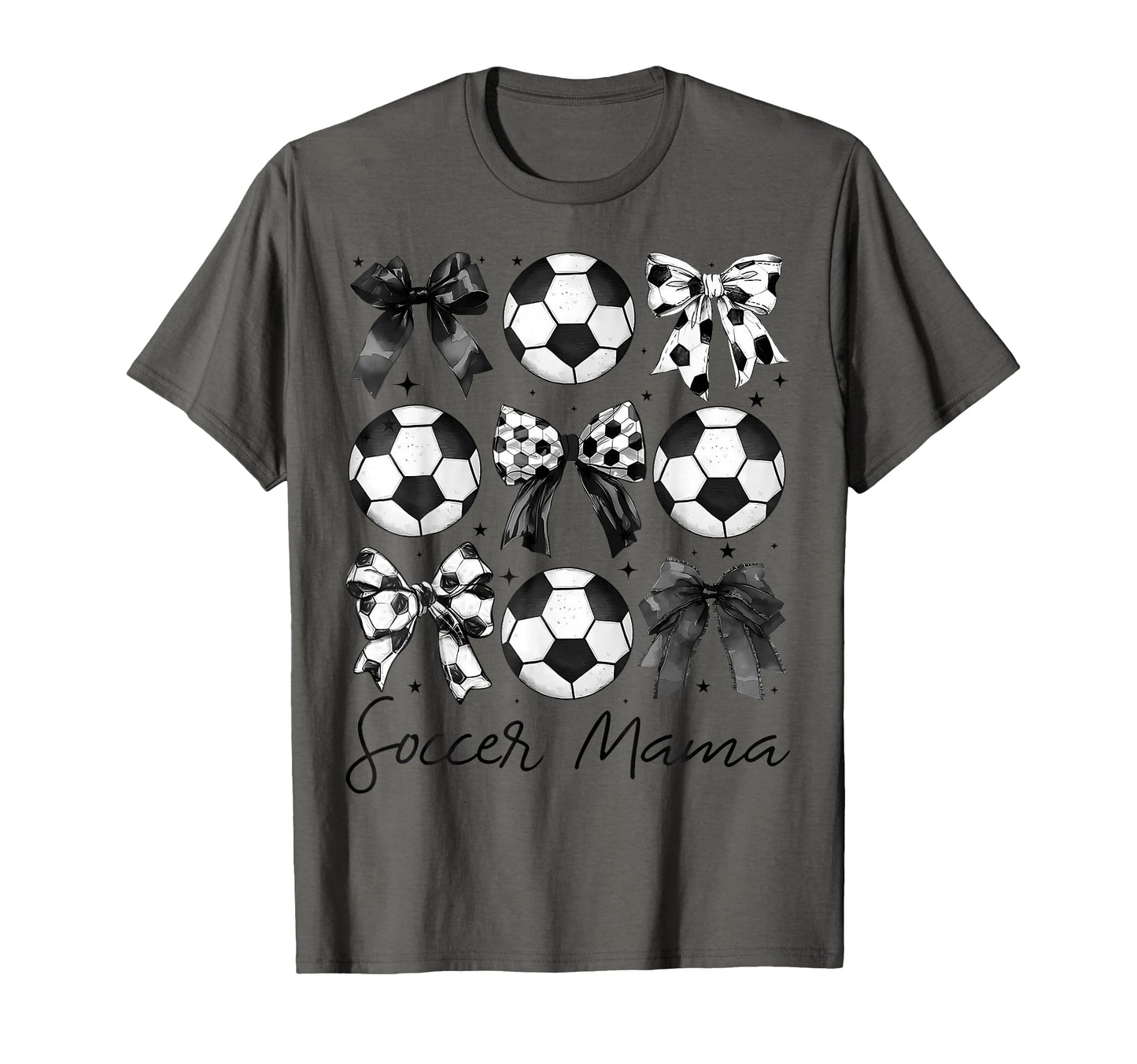 Soccer Mama Coquette Bow Soccer Mom T-Shirt - Unique Graphic Men Women - T-Shirt, Sweatshirt, Hoodie