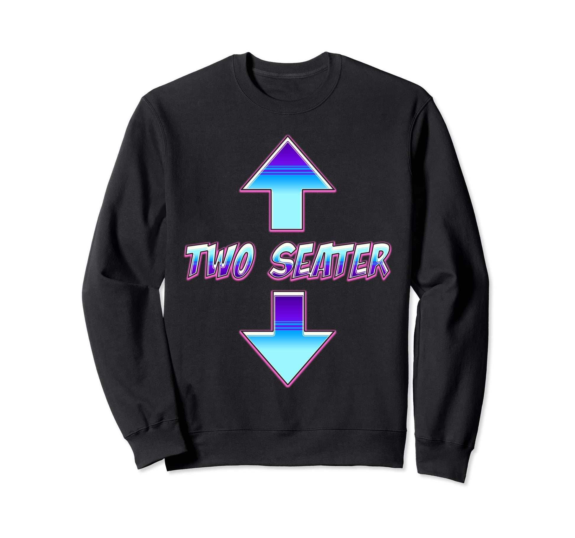 Funny Two Seater Arrow Dad Joke Sweatshirt - Trendy Graphic for Adults - T-Shirt, Sweatshirt, Hoodie