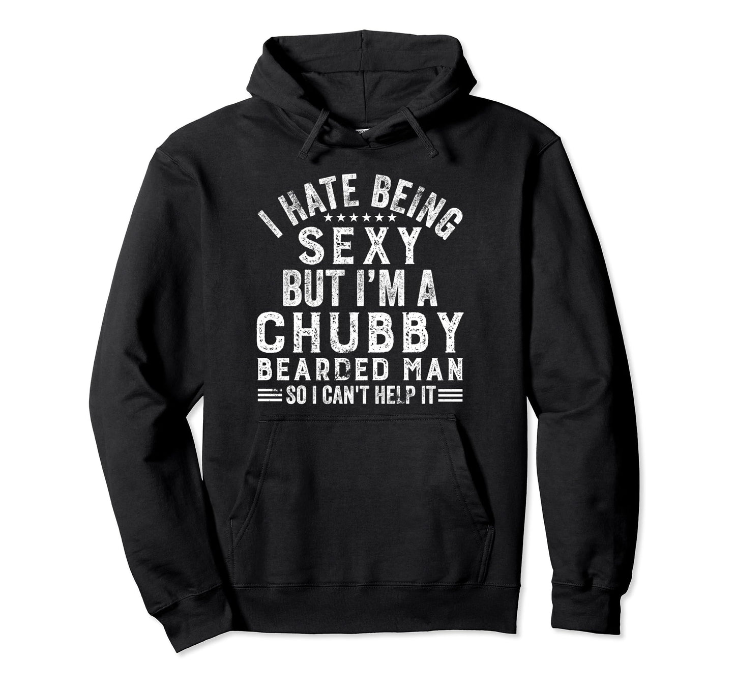 Funny Chubby Bearded Bearded Dad Son Hoodie - Minimalist Print Men Women - T-Shirt, Sweatshirt, Hoodie