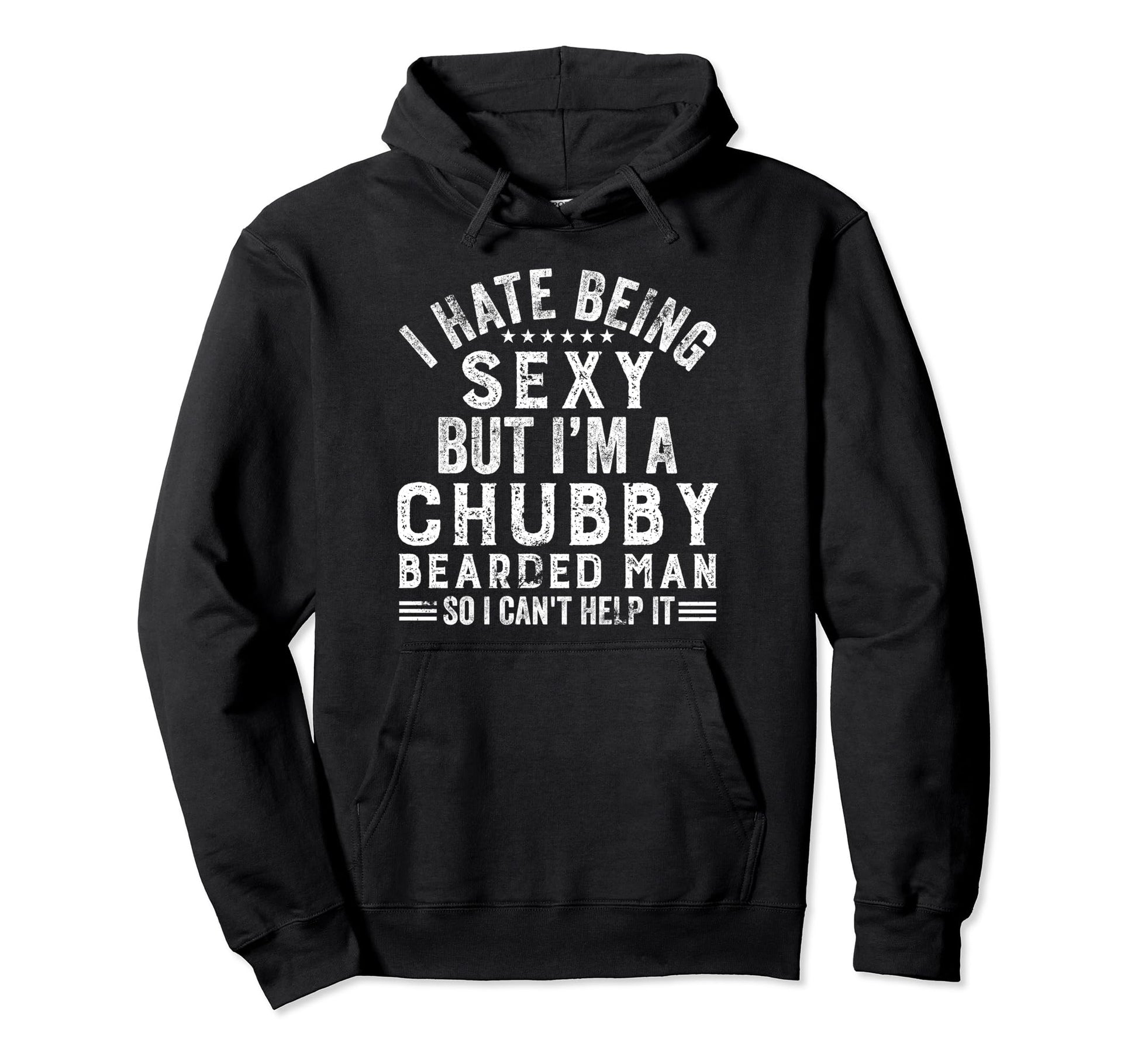 Funny Chubby Bearded Bearded Dad Son Hoodie - Minimalist Print Men Women - T-Shirt, Sweatshirt, Hoodie