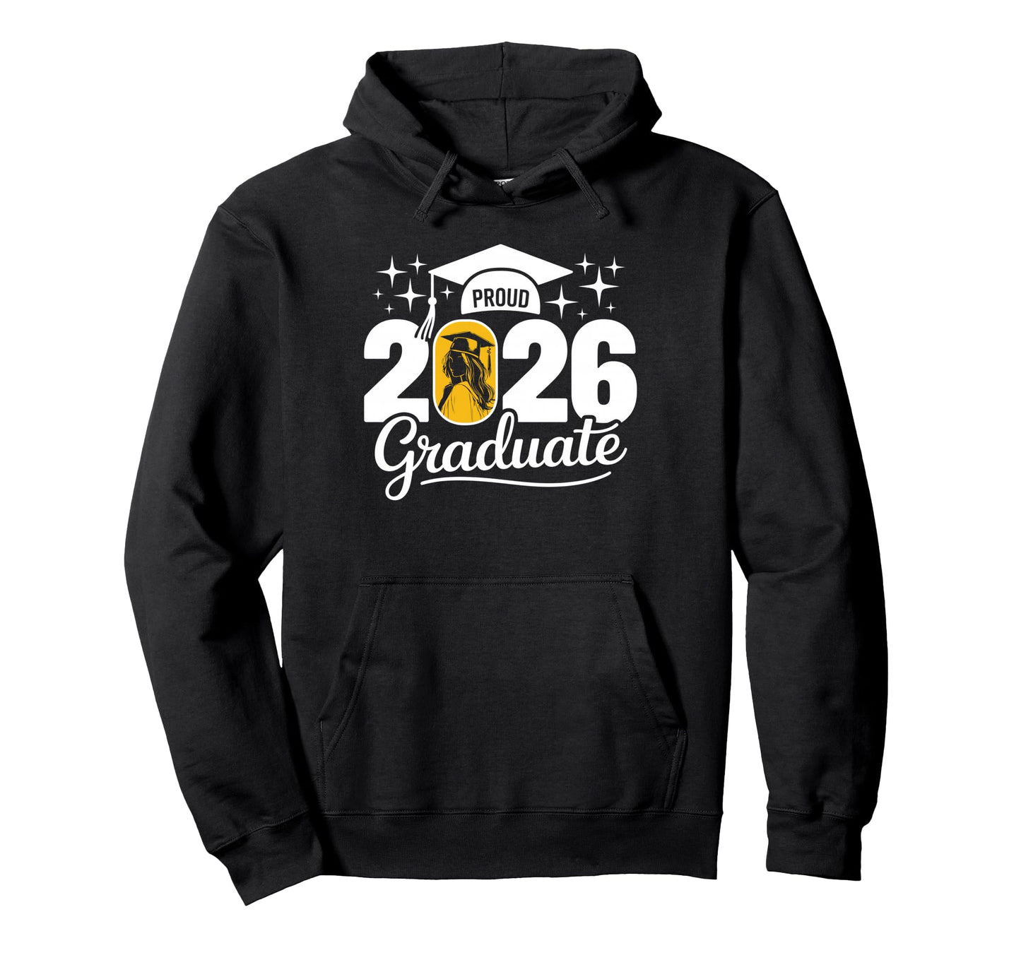 Funny Proud 2026 Graduate Family Hoodie - Novelty Apparel for Adults - T-Shirt, Sweatshirt, Hoodie