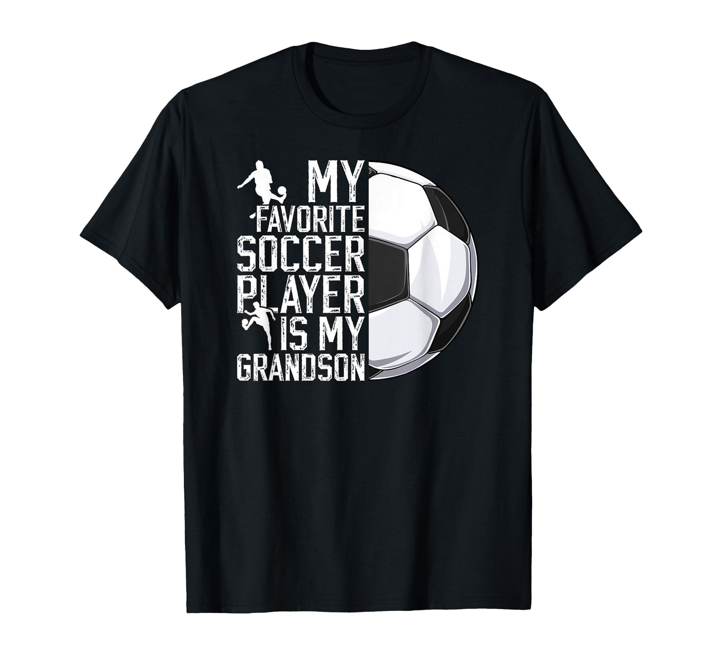 My Favorite Soccer Player Grandpa T-Shirt - Custom Art Print Men Women - T-Shirt, Sweatshirt, Hoodie