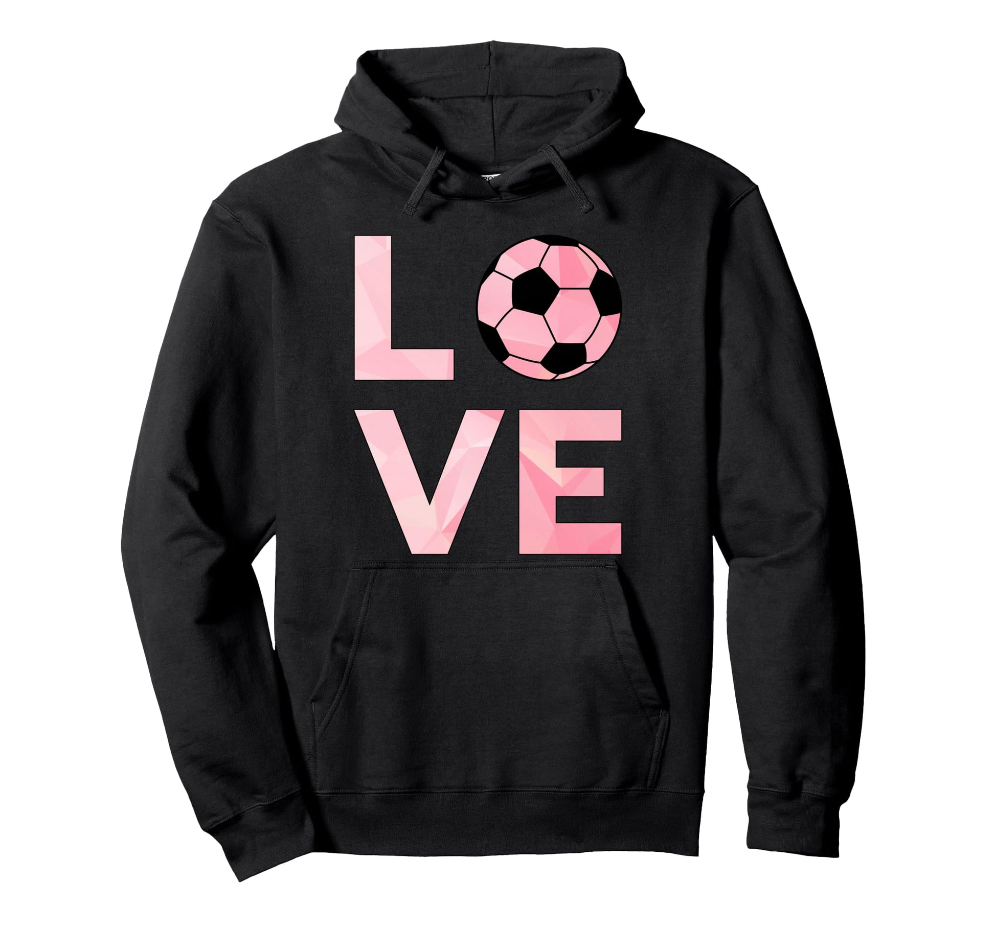 Love Soccer Soccer Hoodie - Custom Art Print for Adults - T-Shirt, Sweatshirt, Hoodie