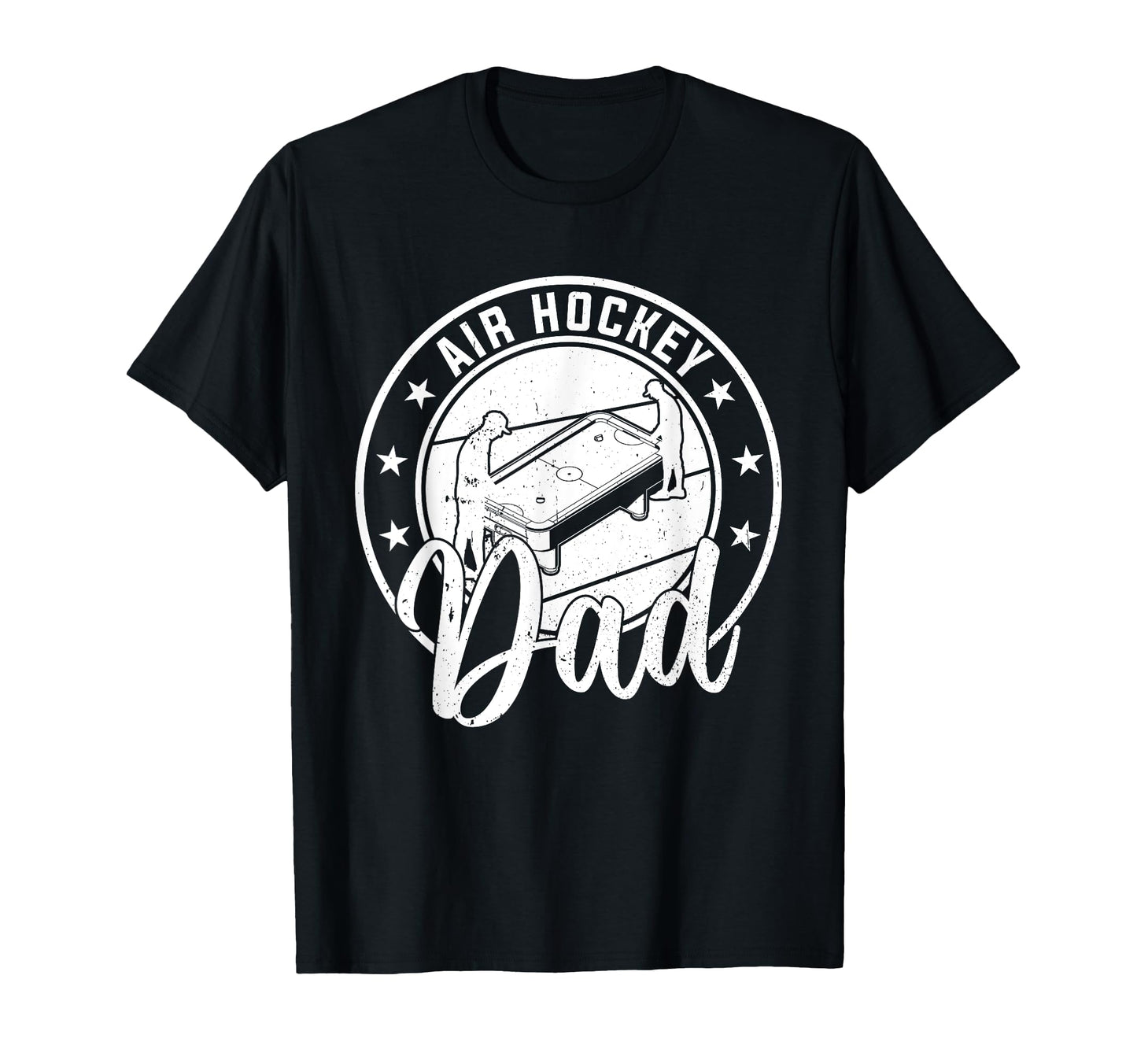 Air Hockey Player Daddy Air Hockey Dad T-Shirt - Minimalist Print Unisex - T-Shirt, Sweatshirt, Hoodie