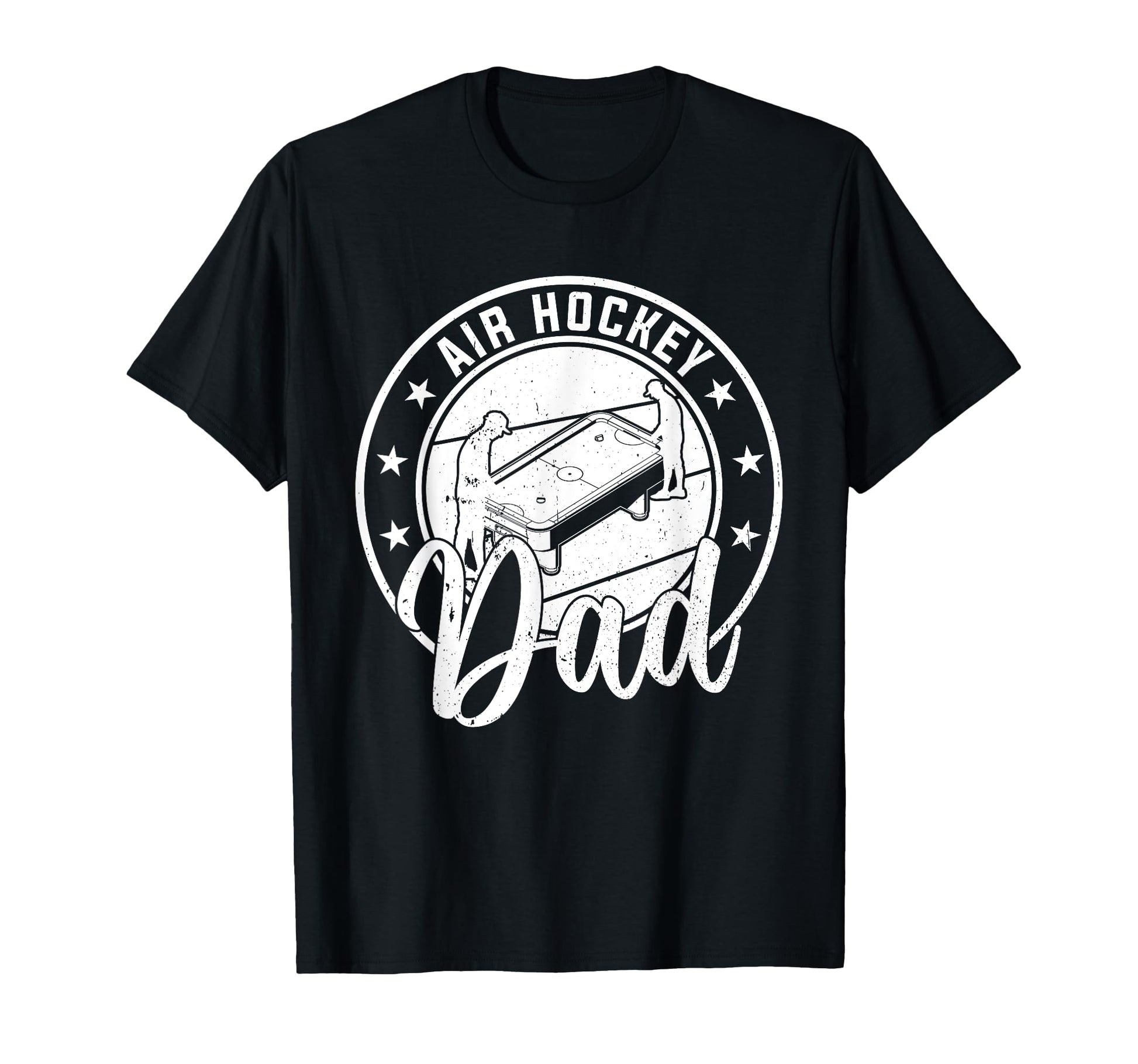 Air Hockey Player Daddy Air Hockey Dad T-Shirt - Minimalist Print Unisex - T-Shirt, Sweatshirt, Hoodie