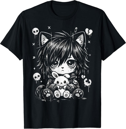 Awesome Goth Merch For Emo Girls Unisex T-shirt, Sweatshirt, Hoodie, Long Sleeve Tee - T-Shirt, Sweatshirt, Hoodie