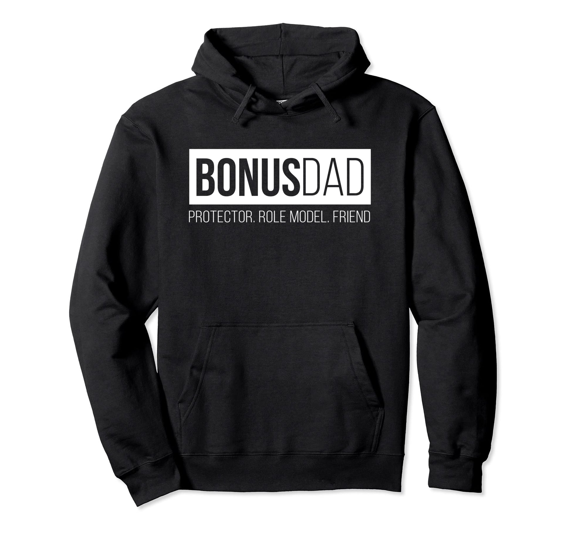 Bonus Dad Step Dad Father Protector Hoodie - Fun Novelty Design for Adults - T-Shirt, Sweatshirt, Hoodie