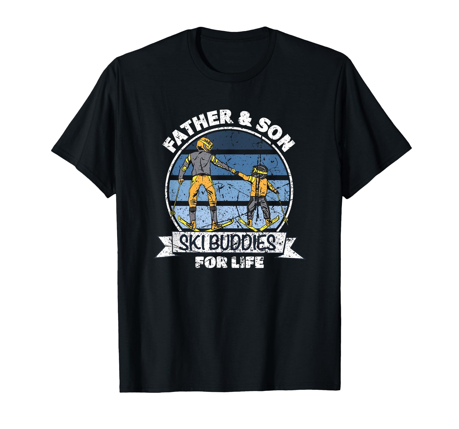 Father And Son Ski Buddies Life T-Shirt - Fun Novelty Design for Adults - T-Shirt, Sweatshirt, Hoodie