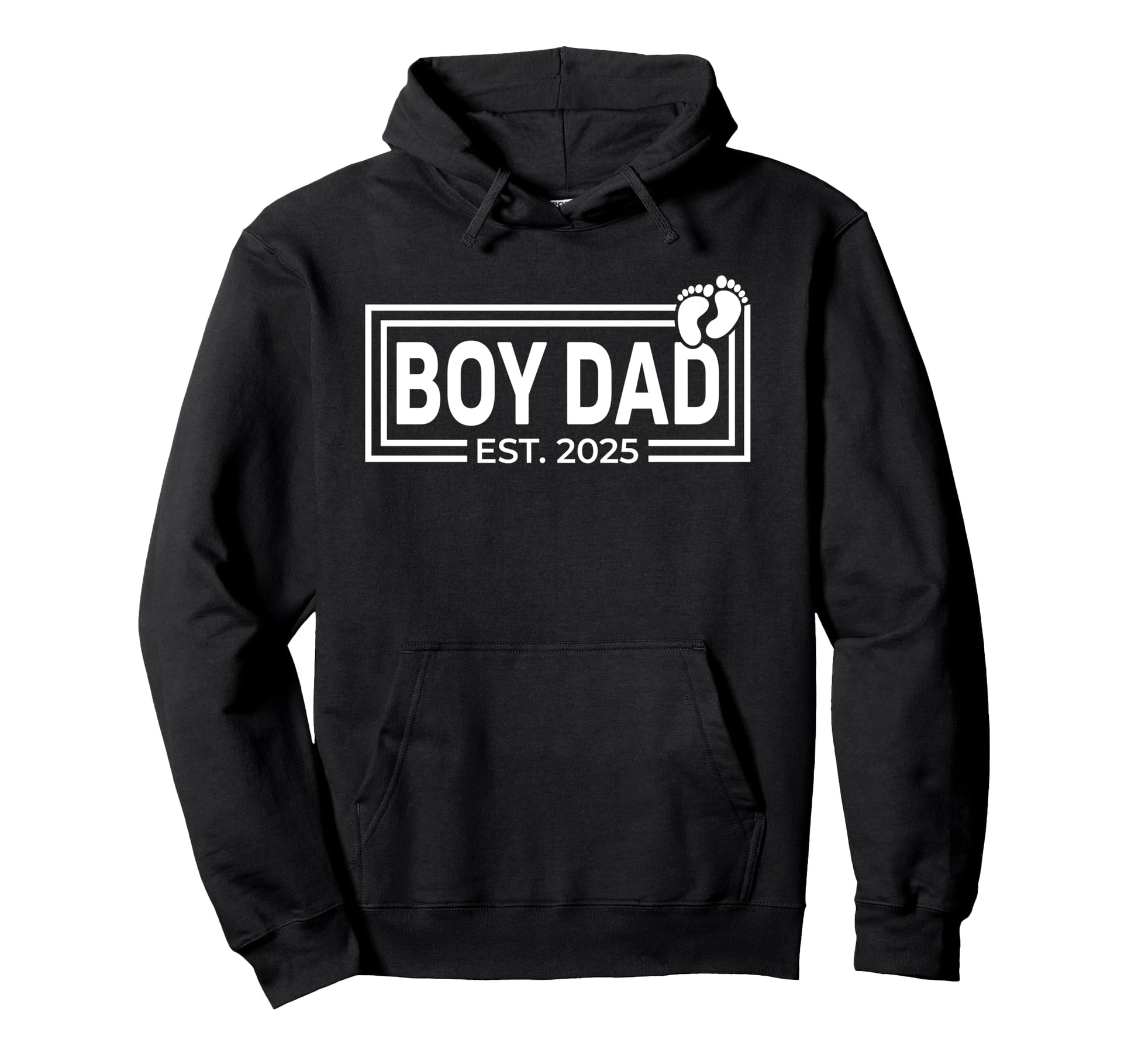 Dad Est 2025 Fathers Day Son Hoodie - Fun Novelty Design for Adults - T-Shirt, Sweatshirt, Hoodie
