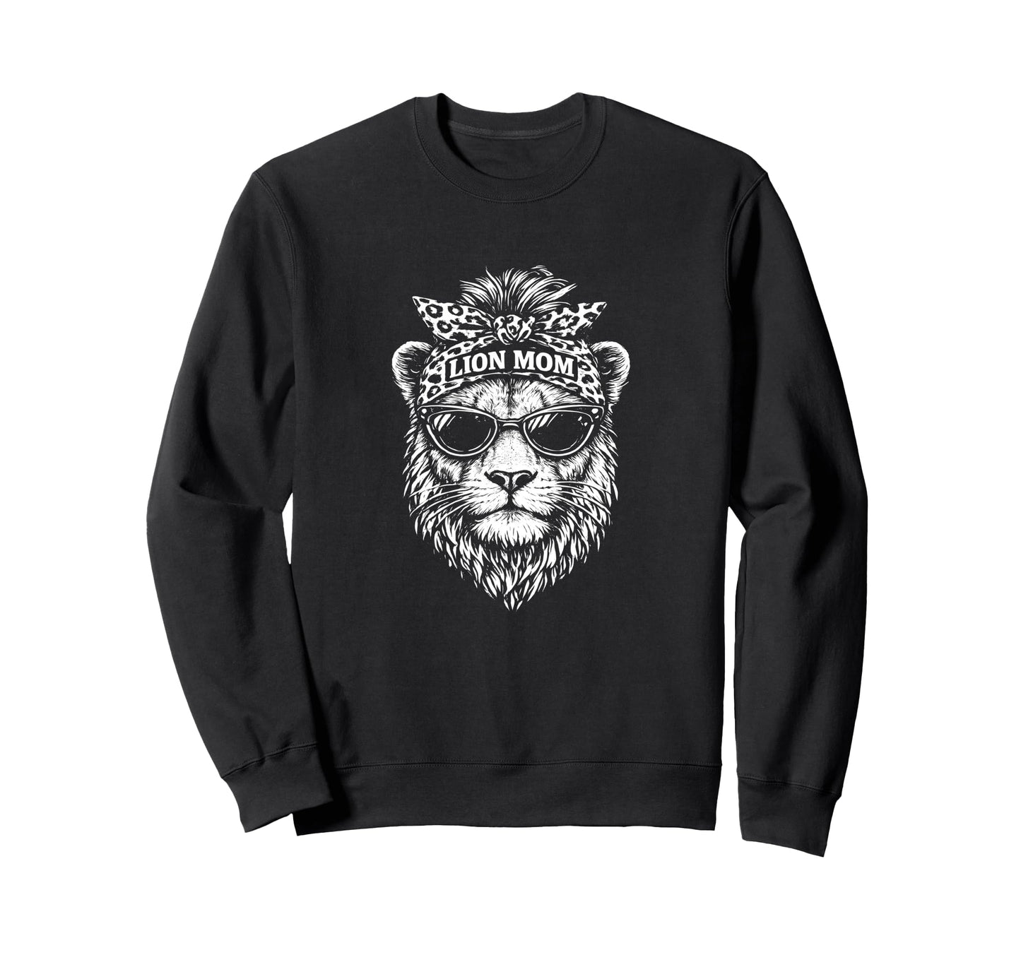 Lioness Head Outline Animal Lover Sweatshirt - Unique Graphic Men Women - T-Shirt, Sweatshirt, Hoodie