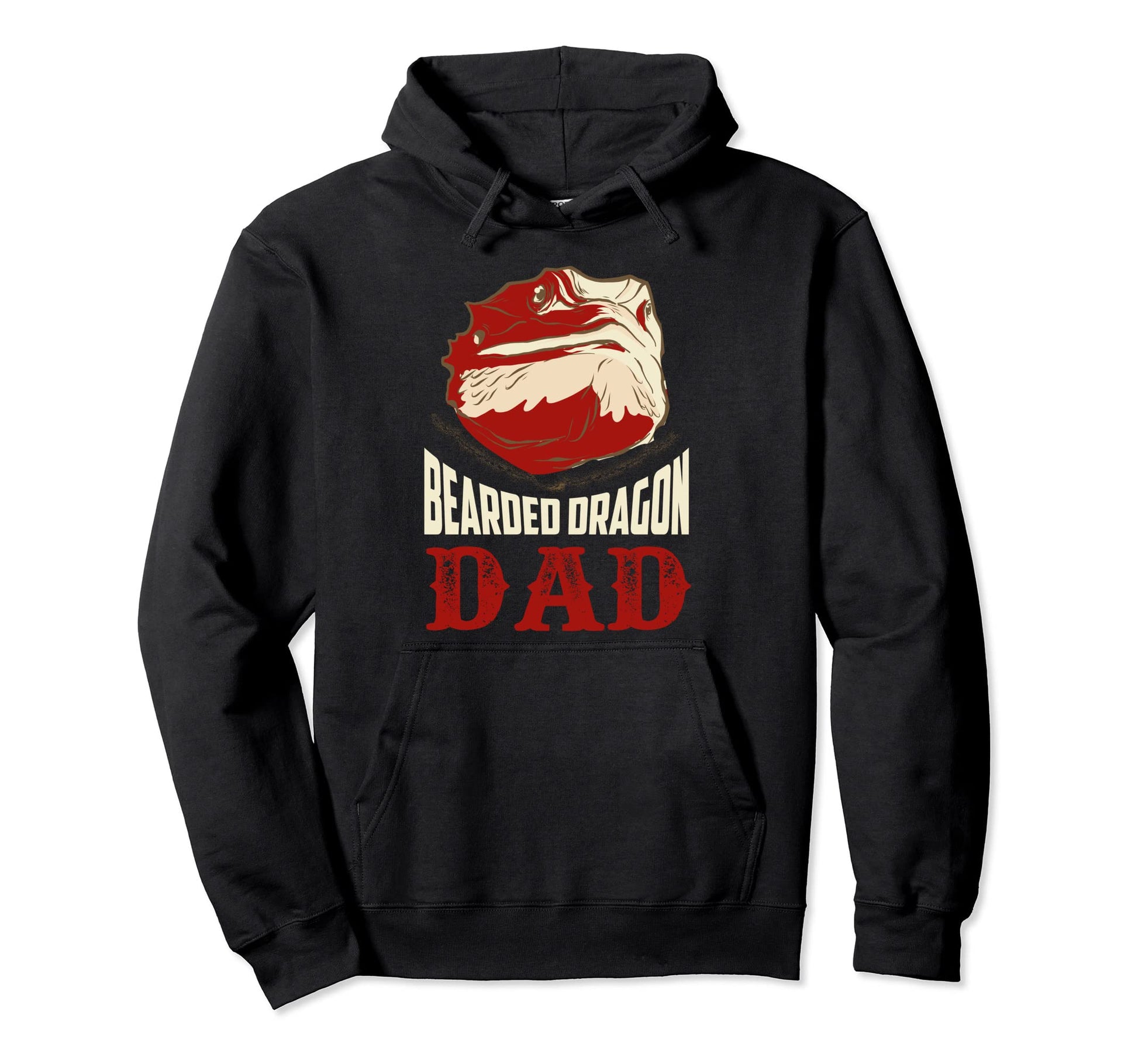 Bearded Dragon Dad Lizard Lover Hoodie - Minimalist Print for Adults - T-Shirt, Sweatshirt, Hoodie