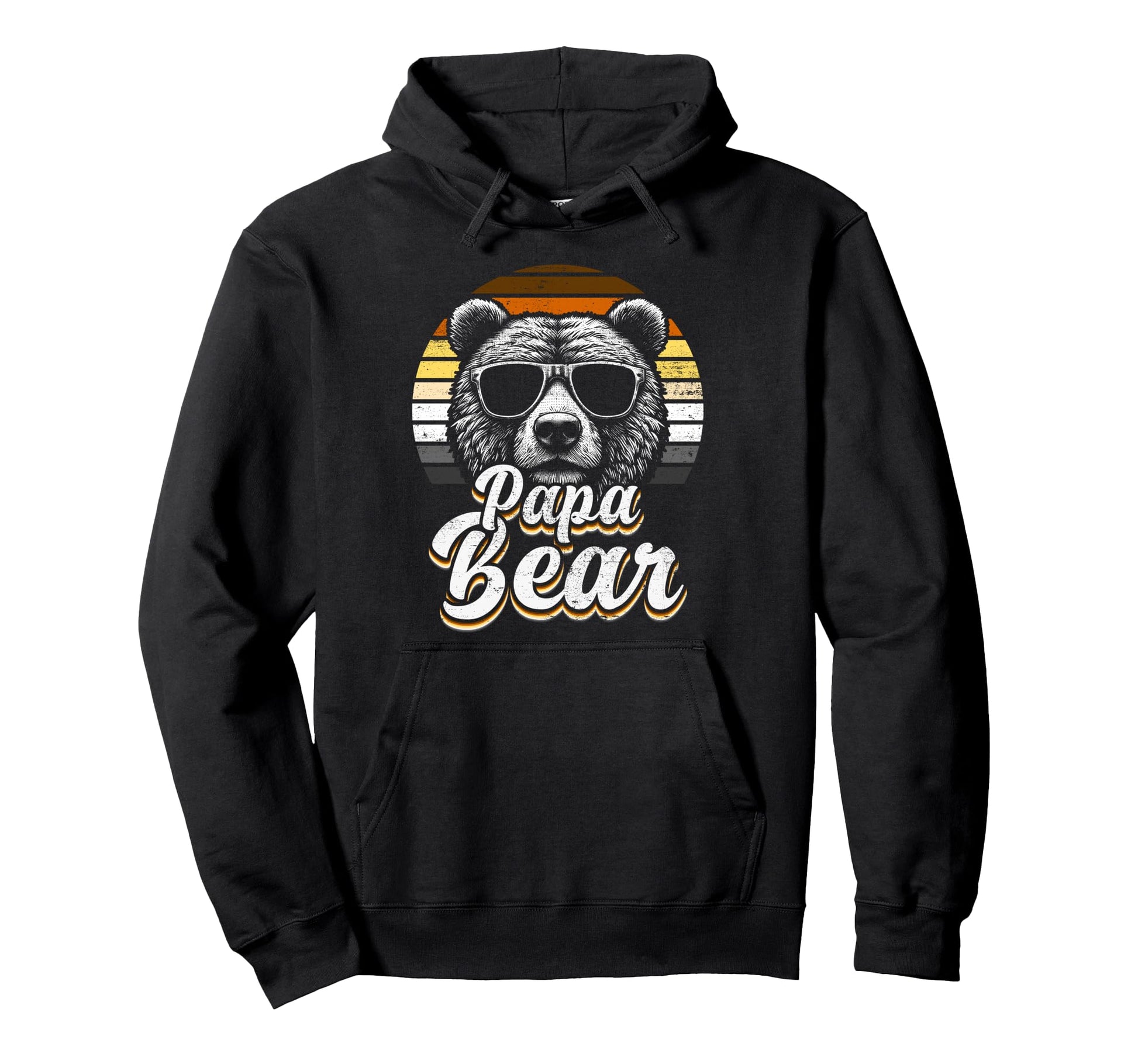 Papa Bear Gay Pride Bear Flag Hoodie - Unique Graphic Men Women - T-Shirt, Sweatshirt, Hoodie