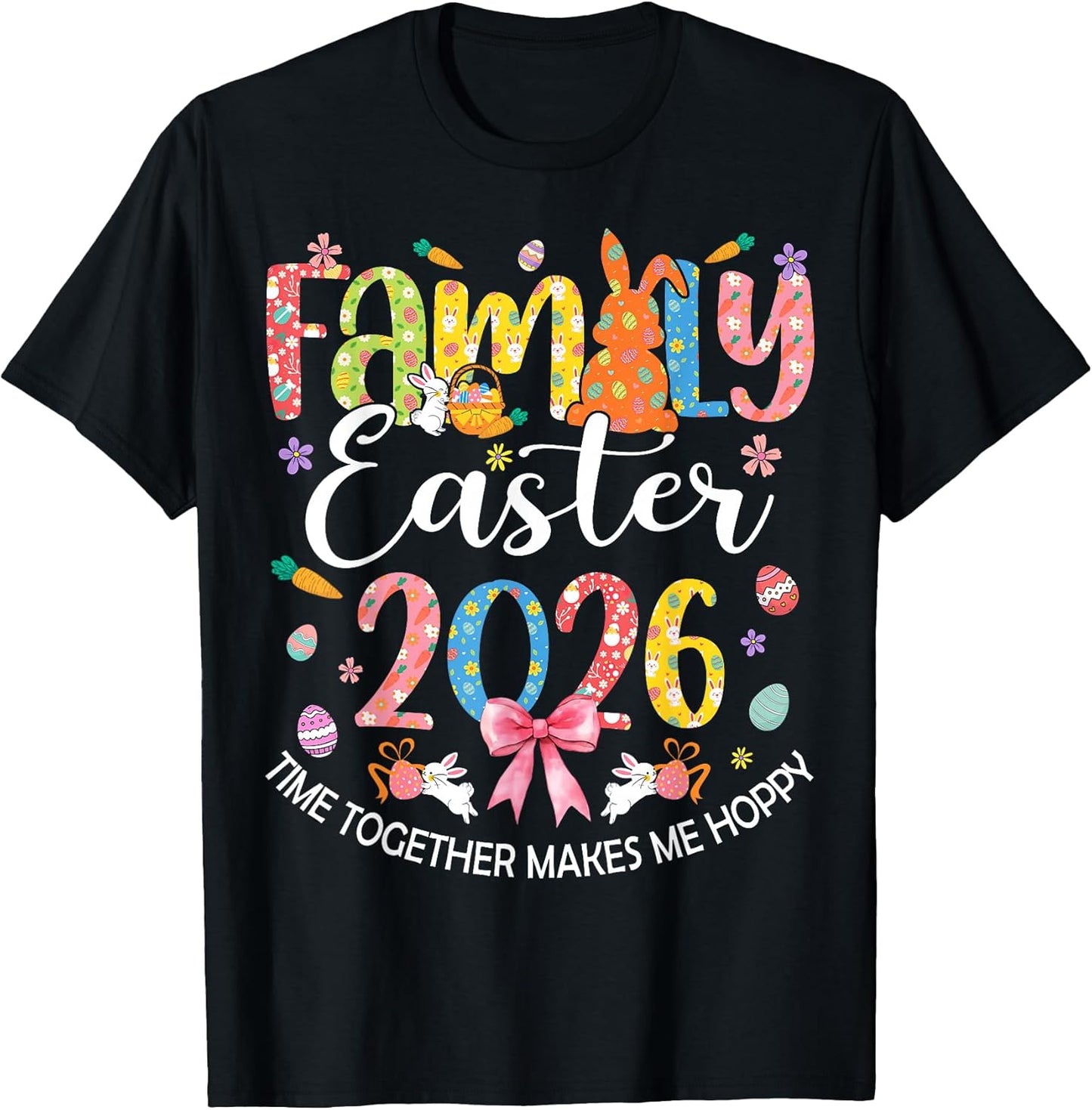 Family Easter 2026 Crew Time Together Makes Me Hoppy T-Shirt Unisex T-shirt, Sweatshirt, Hoodie, Long Sleeve Tee - T-Shirt, Sweatshirt, Hoodie