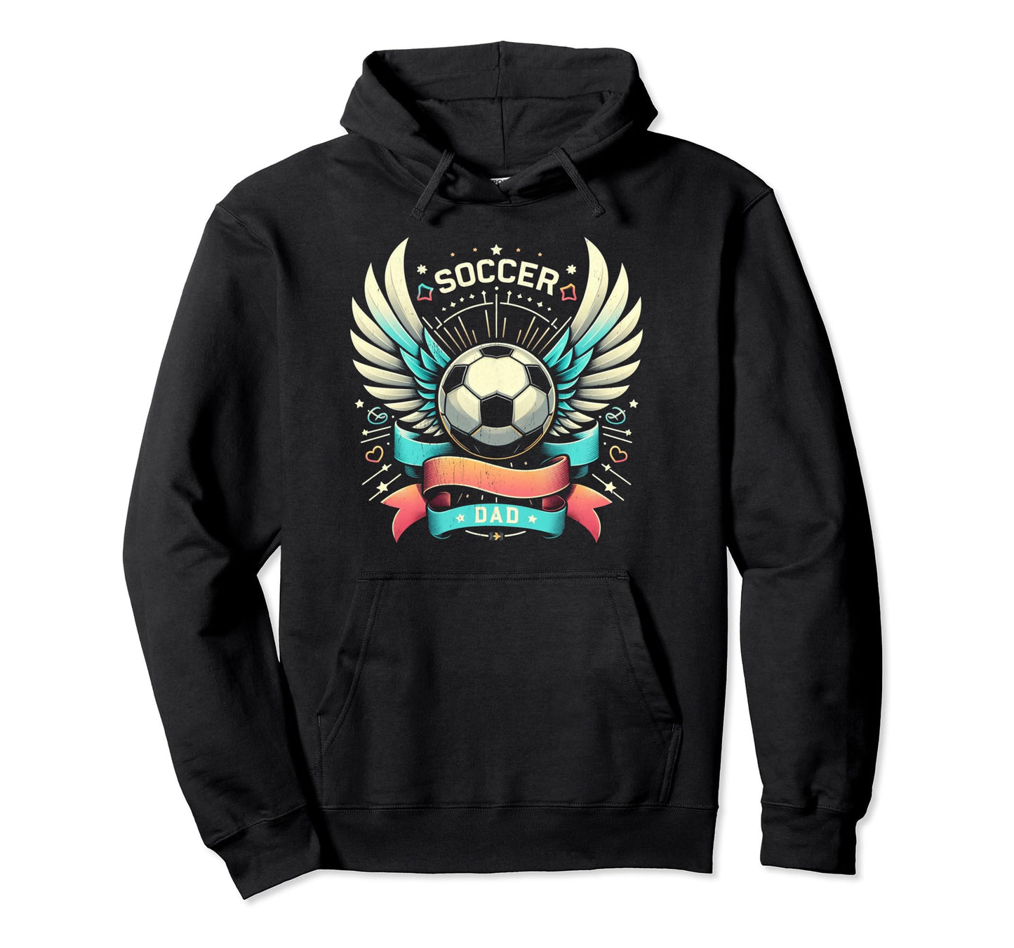 Soccer Dad Family Matching Dad Fathers Hoodie - Minimalist Print Men Women - T-Shirt, Sweatshirt, Hoodie