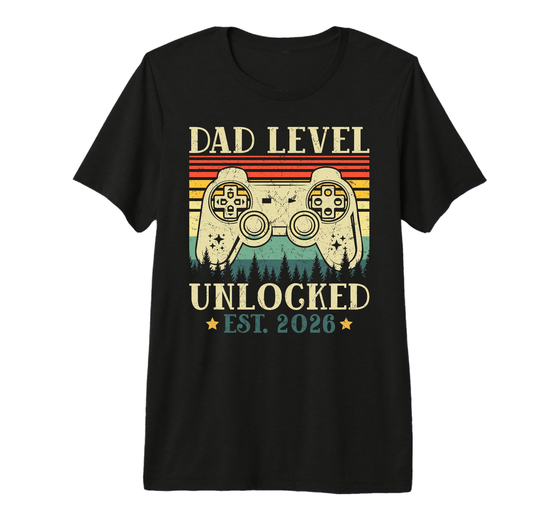 Dad Level Unlocked 2026 Leveled Up To T-Shirt - Unique Graphic for Adults - T-Shirt, Sweatshirt, Hoodie